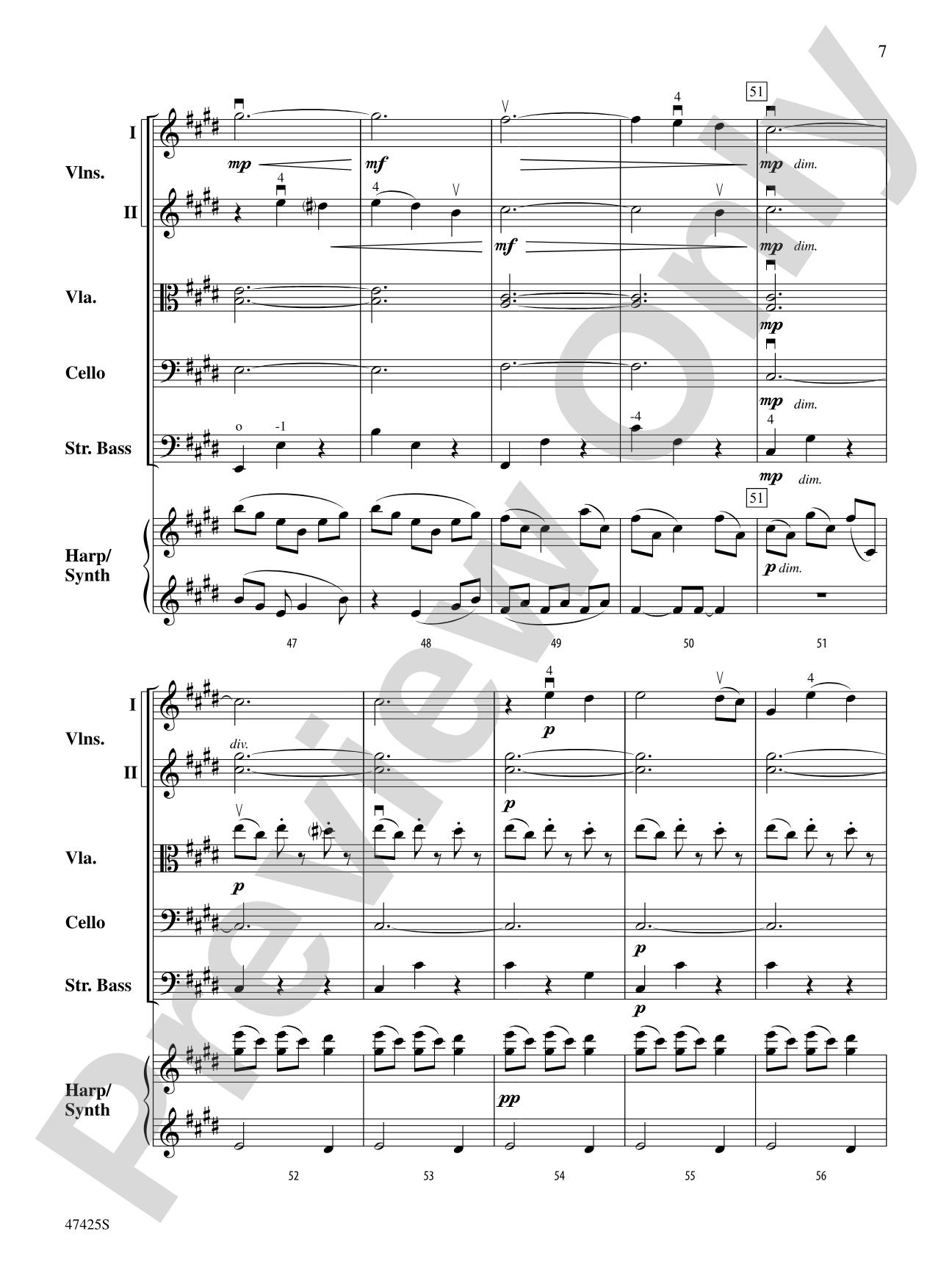 Salamander Eyes: String Orchestra Conductor Score & Parts