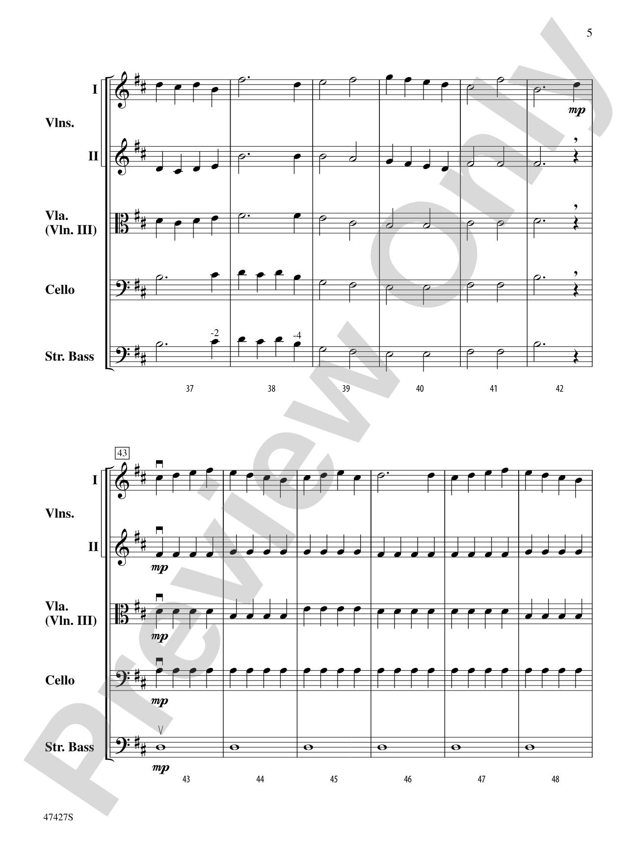 Themes from Farandole: String Orchestra Conductor Score & Parts