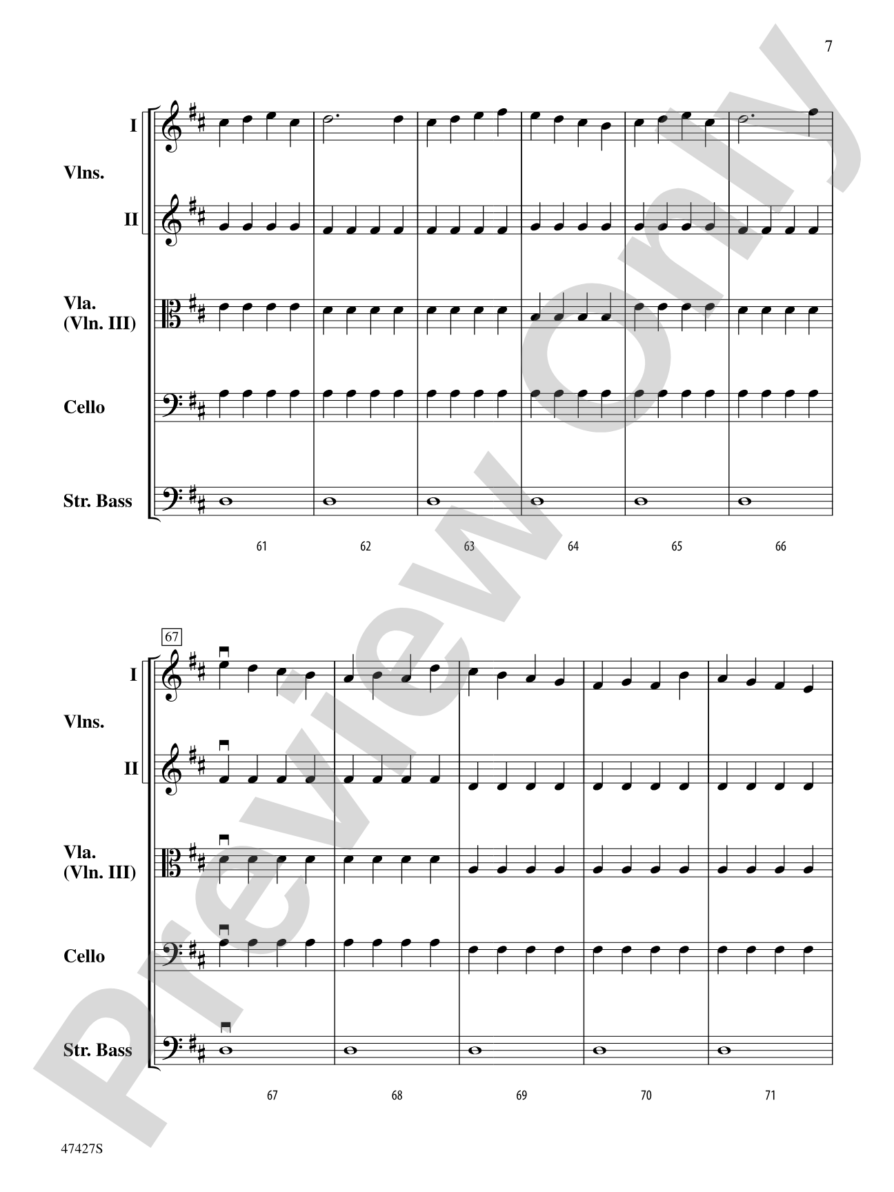 Themes from Farandole: String Orchestra Conductor Score & Parts