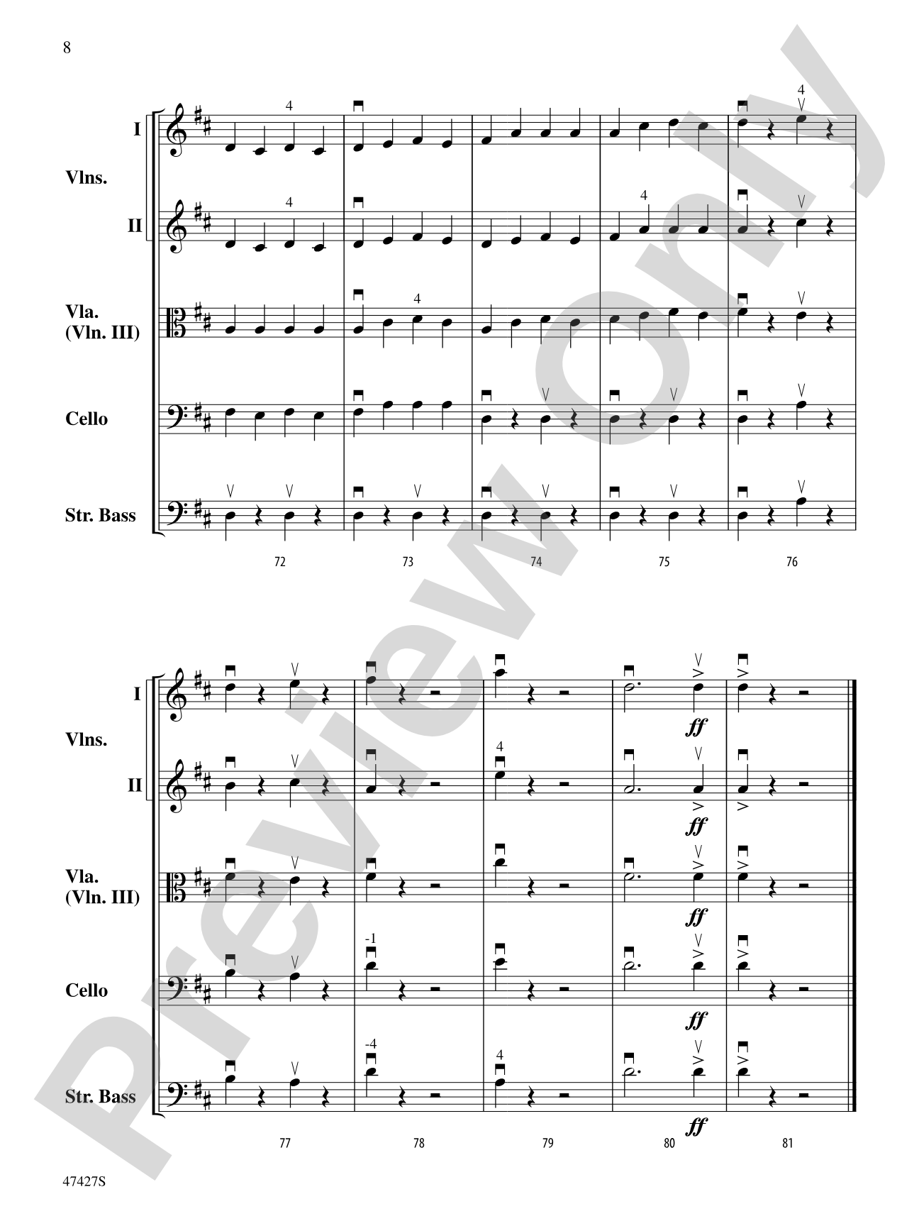 Themes from Farandole: String Orchestra Conductor Score & Parts