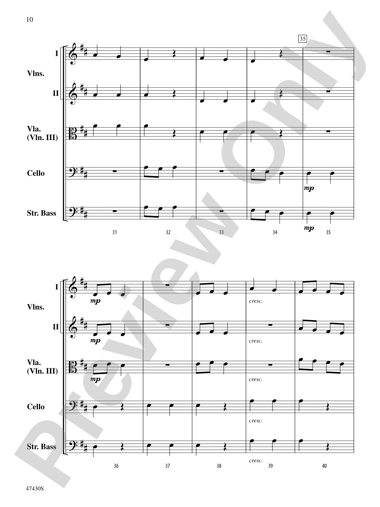 Sky Suite: String Orchestra Conductor Score & Parts