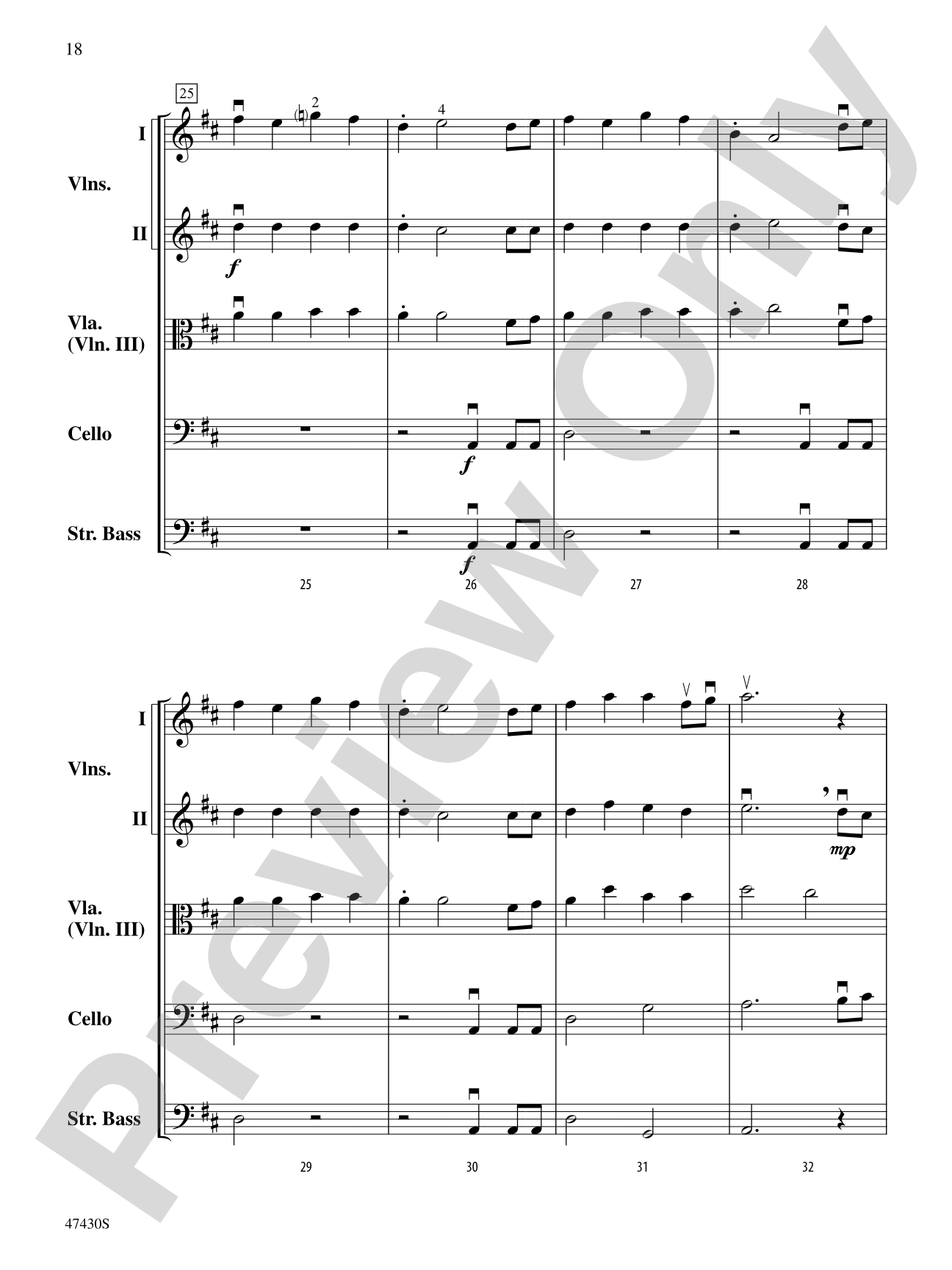Sky Suite: String Orchestra Conductor Score & Parts