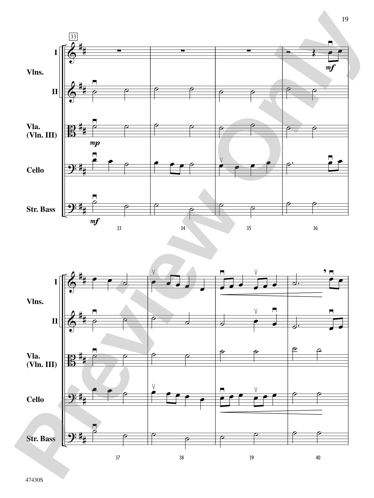 Sky Suite: String Orchestra Conductor Score & Parts