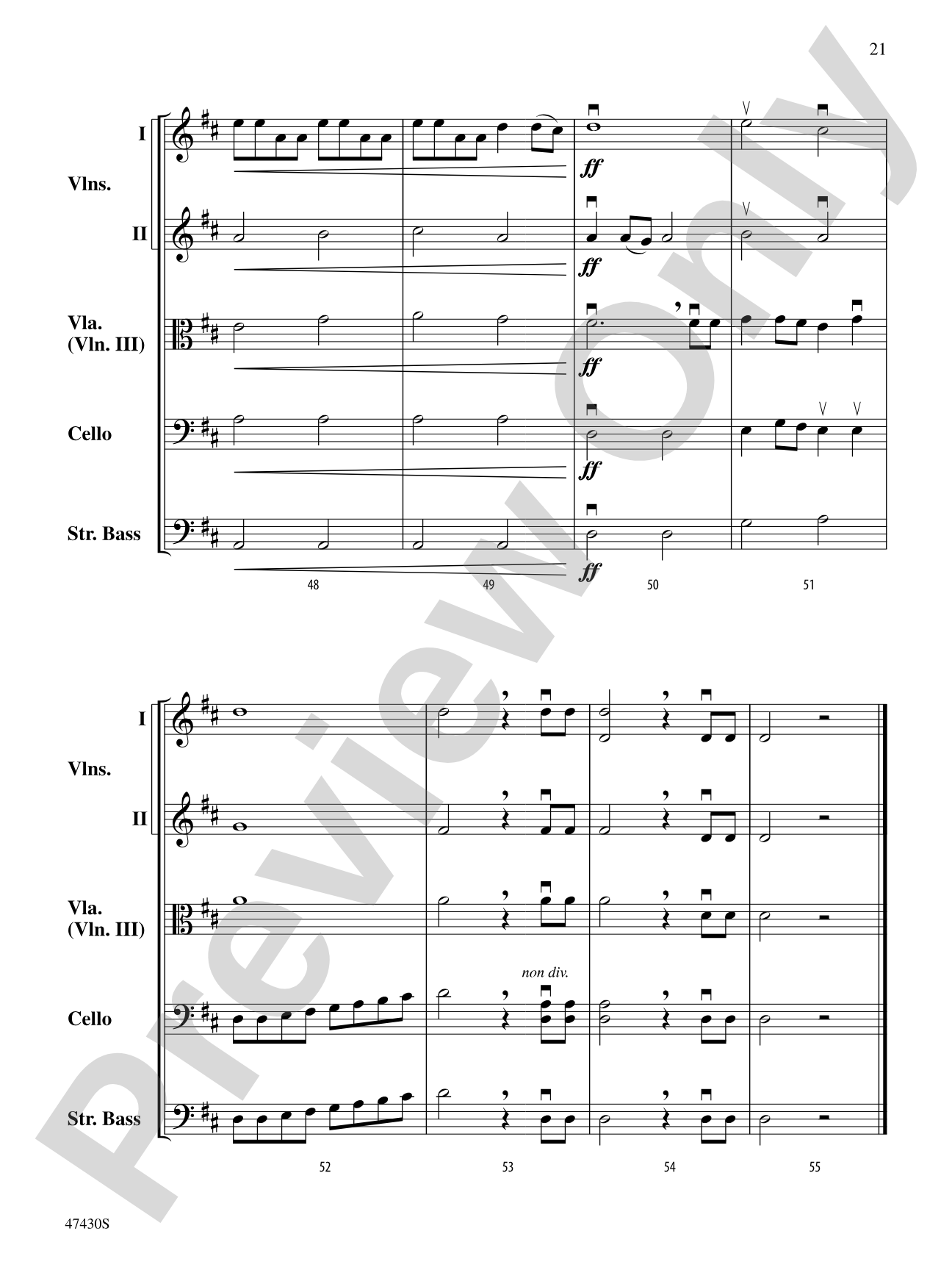 Sky Suite: String Orchestra Conductor Score & Parts