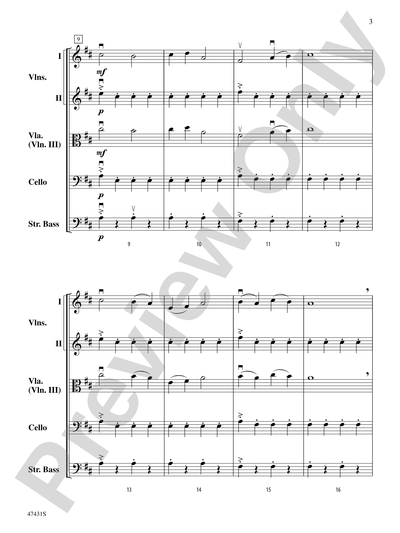 Sunchasers: String Orchestra Conductor Score & Parts