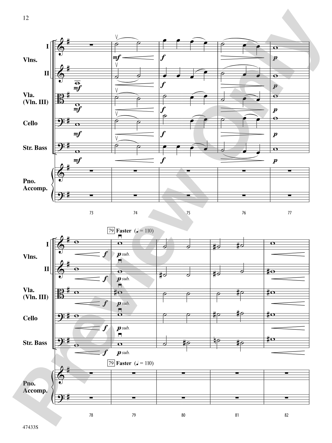 Themes from Pictures at an Exhibition: String Orchestra Conductor Score & Parts