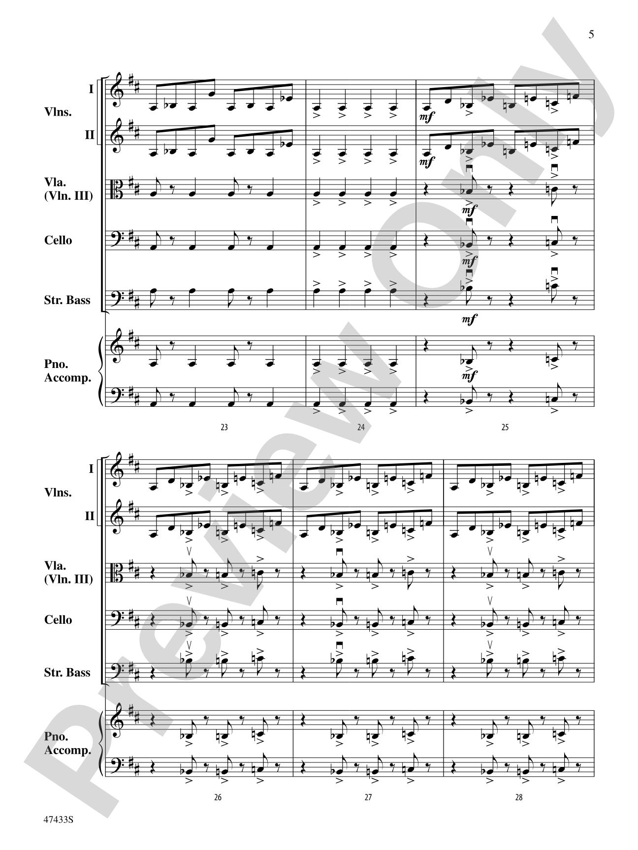 Themes from Pictures at an Exhibition: String Orchestra Conductor Score & Parts