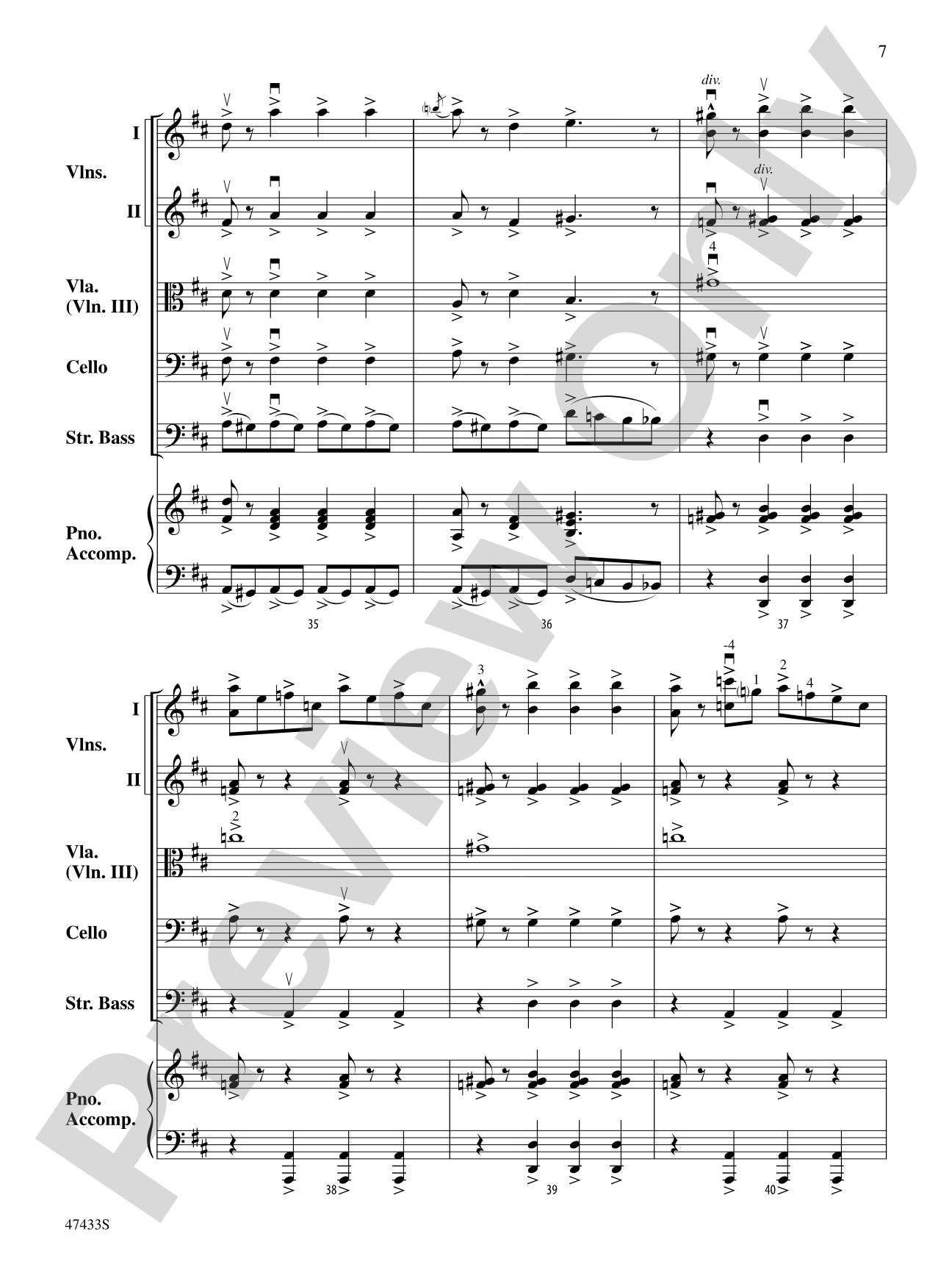 Themes from Pictures at an Exhibition: String Orchestra Conductor Score & Parts