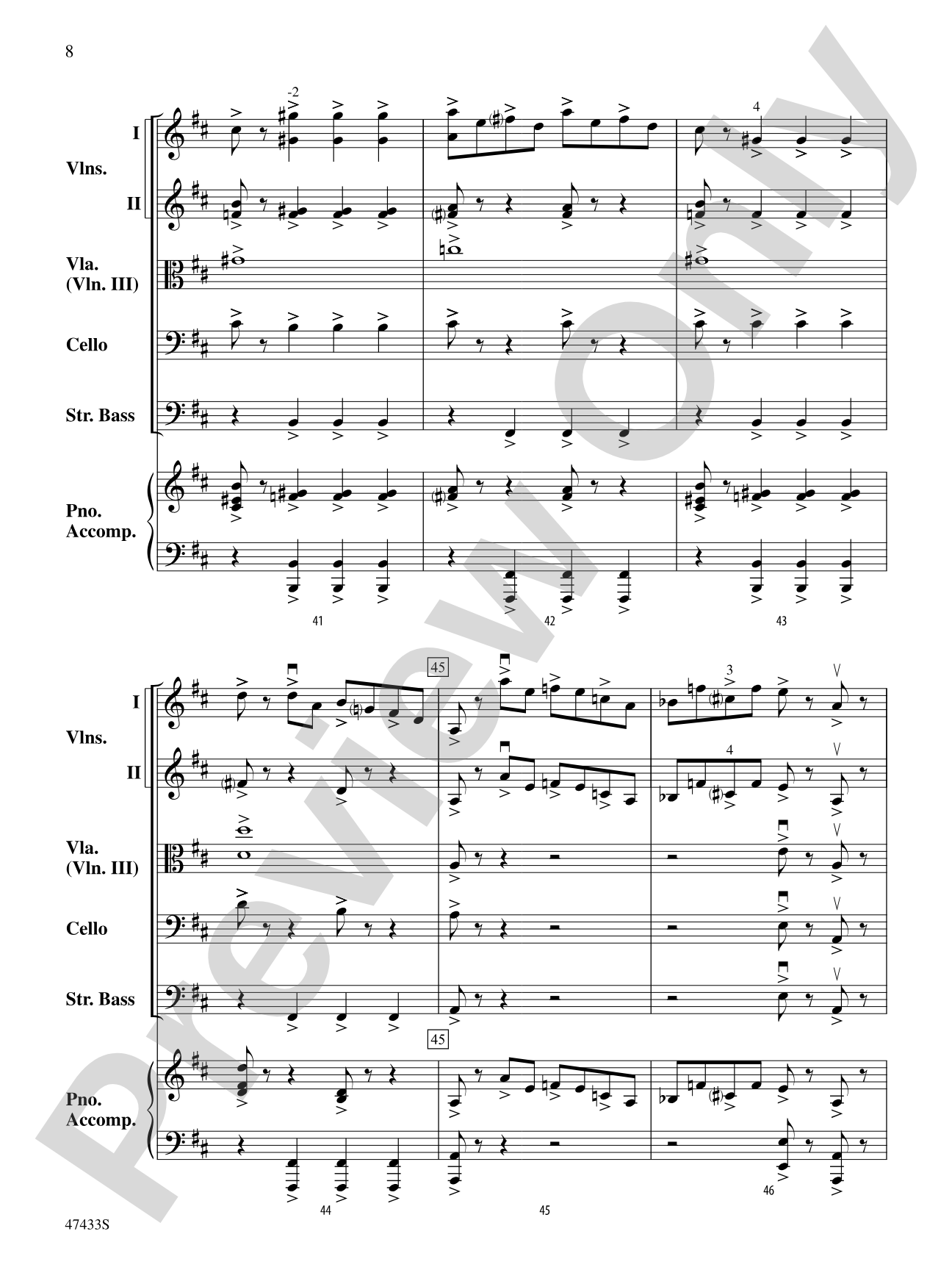 Themes from Pictures at an Exhibition: String Orchestra Conductor Score & Parts
