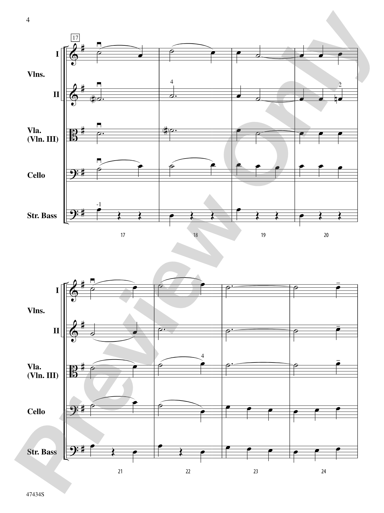 Venetian Boat Song: String Orchestra Conductor Score & Parts