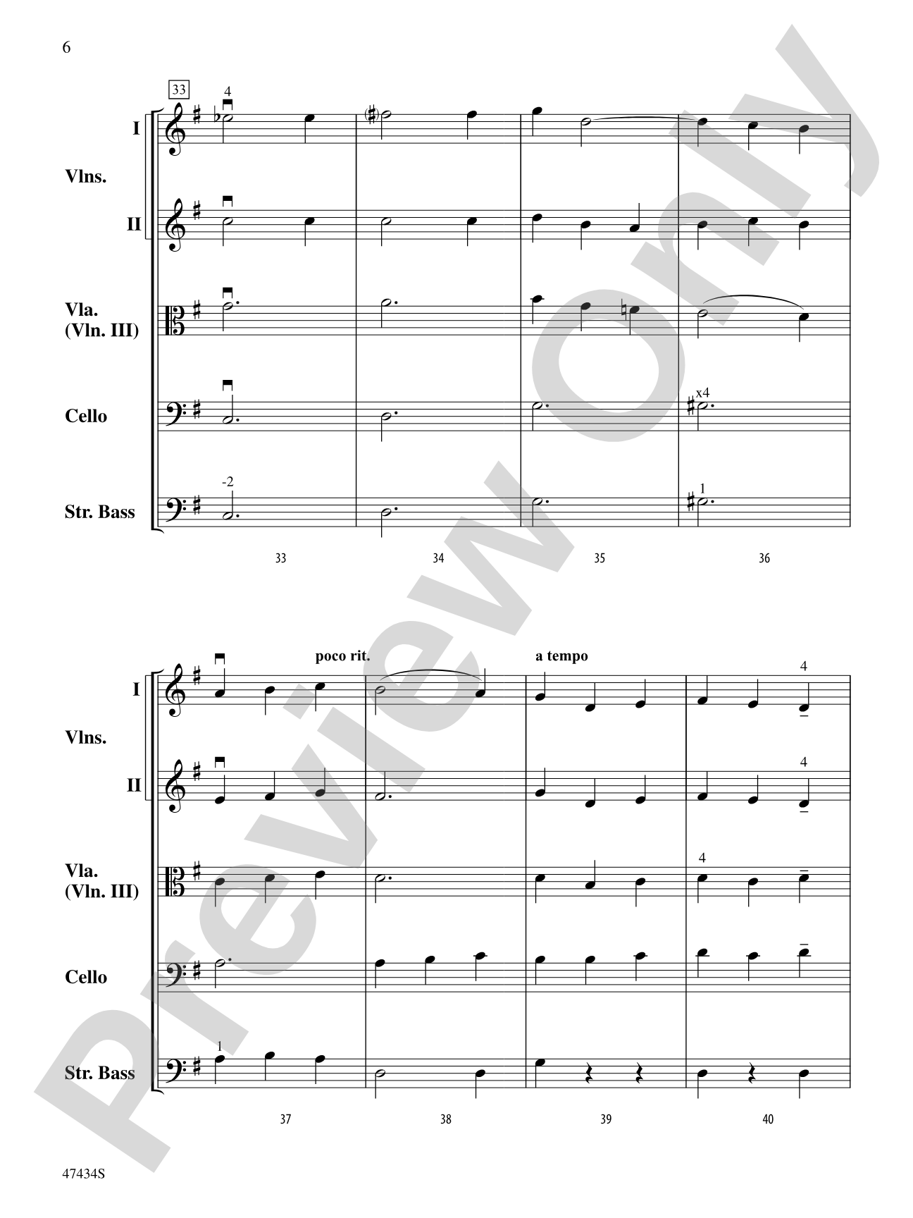 Venetian Boat Song: String Orchestra Conductor Score & Parts