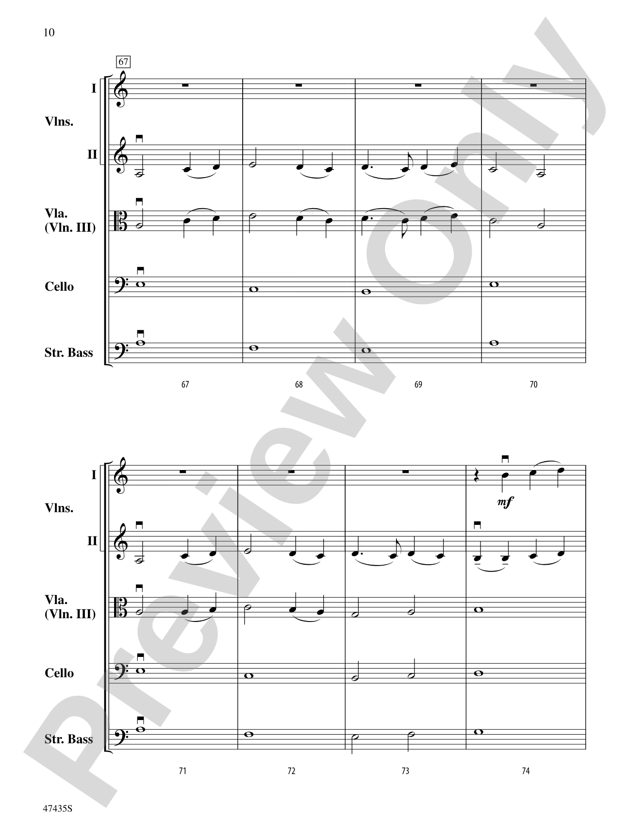 Christmas in the Mountains: String Orchestra Conductor Score & Parts