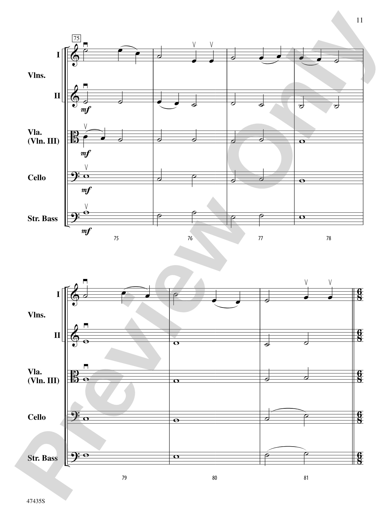 Christmas in the Mountains: String Orchestra Conductor Score & Parts