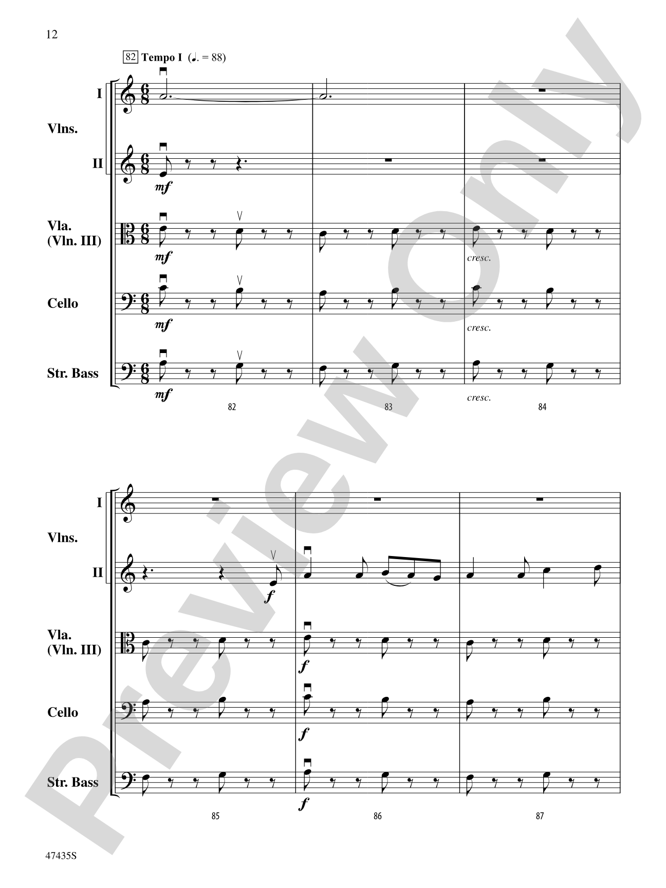 Christmas in the Mountains: String Orchestra Conductor Score & Parts