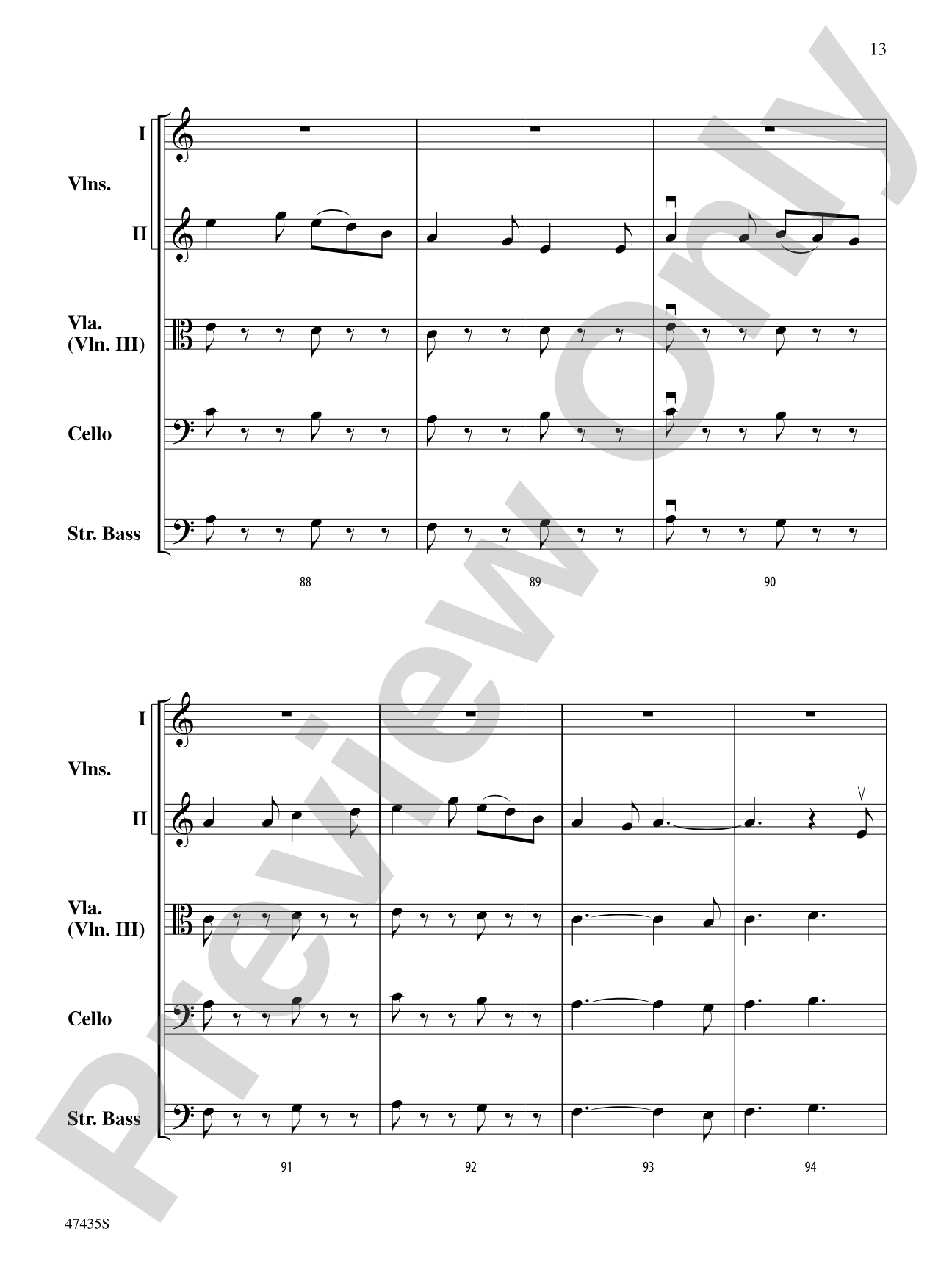 Christmas in the Mountains: String Orchestra Conductor Score & Parts