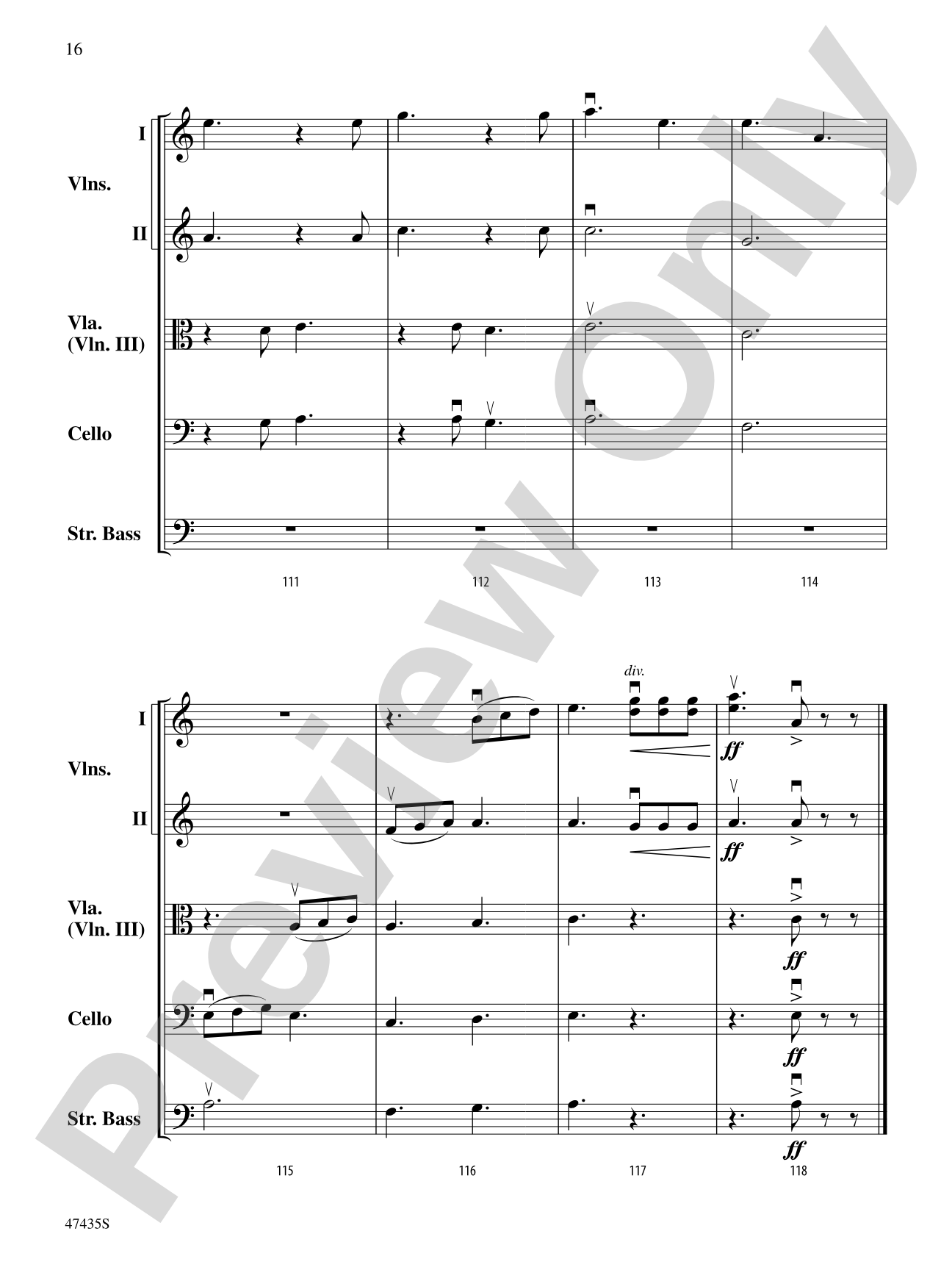 Christmas in the Mountains: String Orchestra Conductor Score & Parts