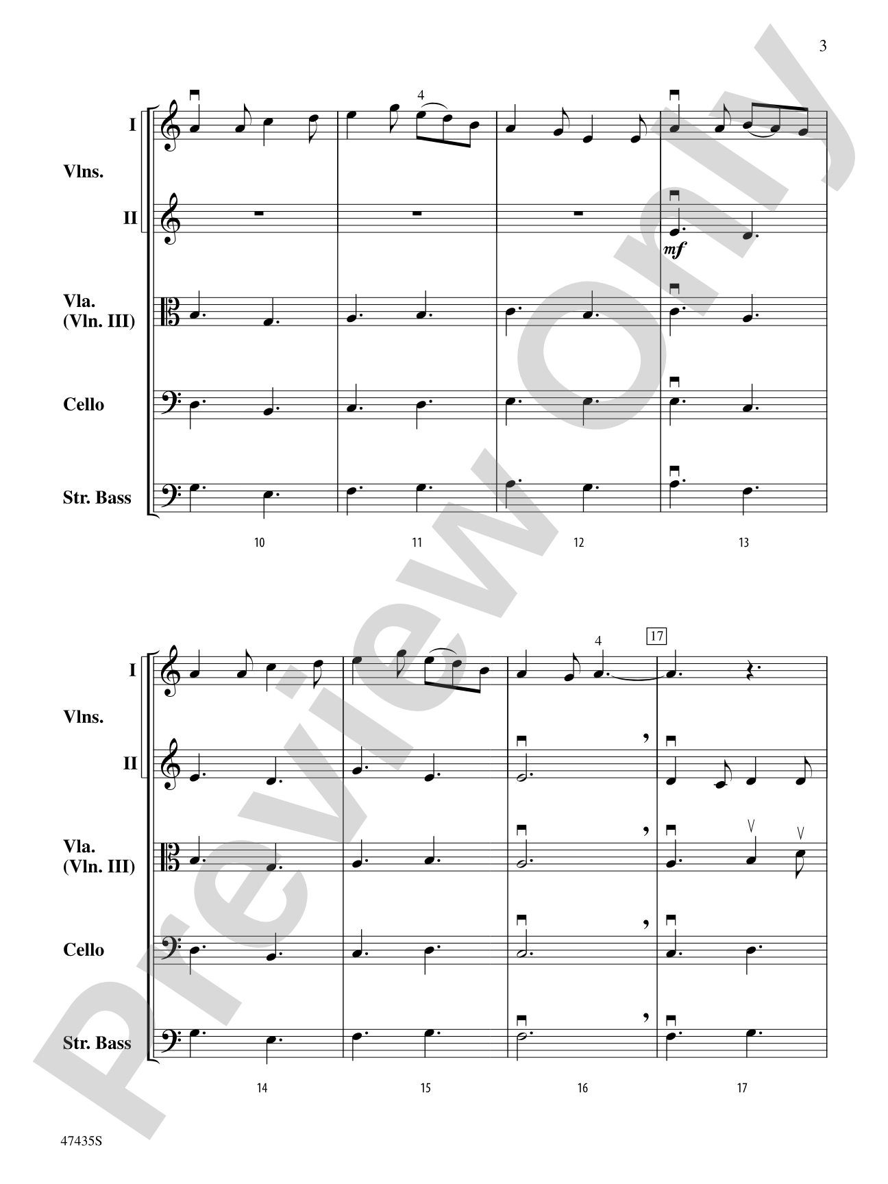 Christmas in the Mountains: String Orchestra Conductor Score & Parts