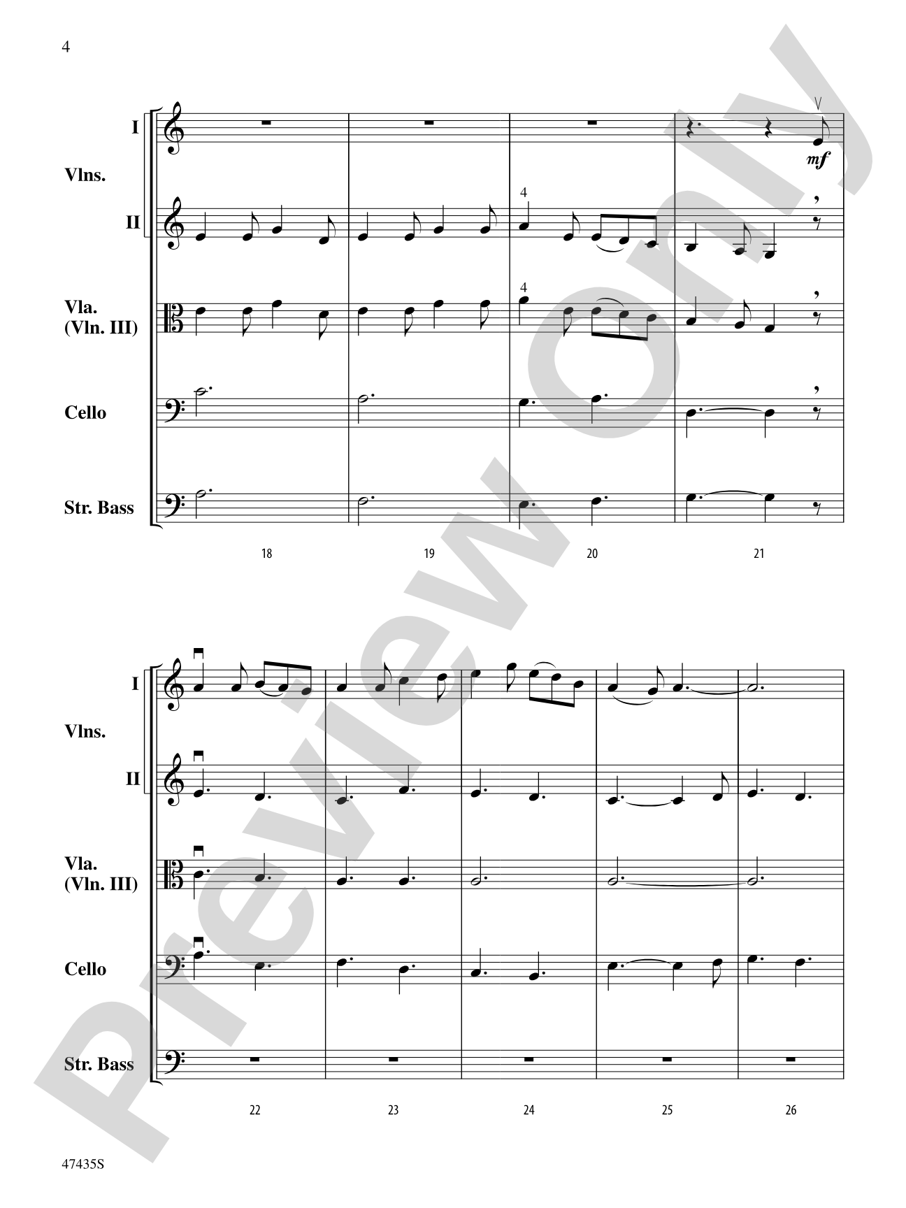 Christmas in the Mountains: String Orchestra Conductor Score & Parts