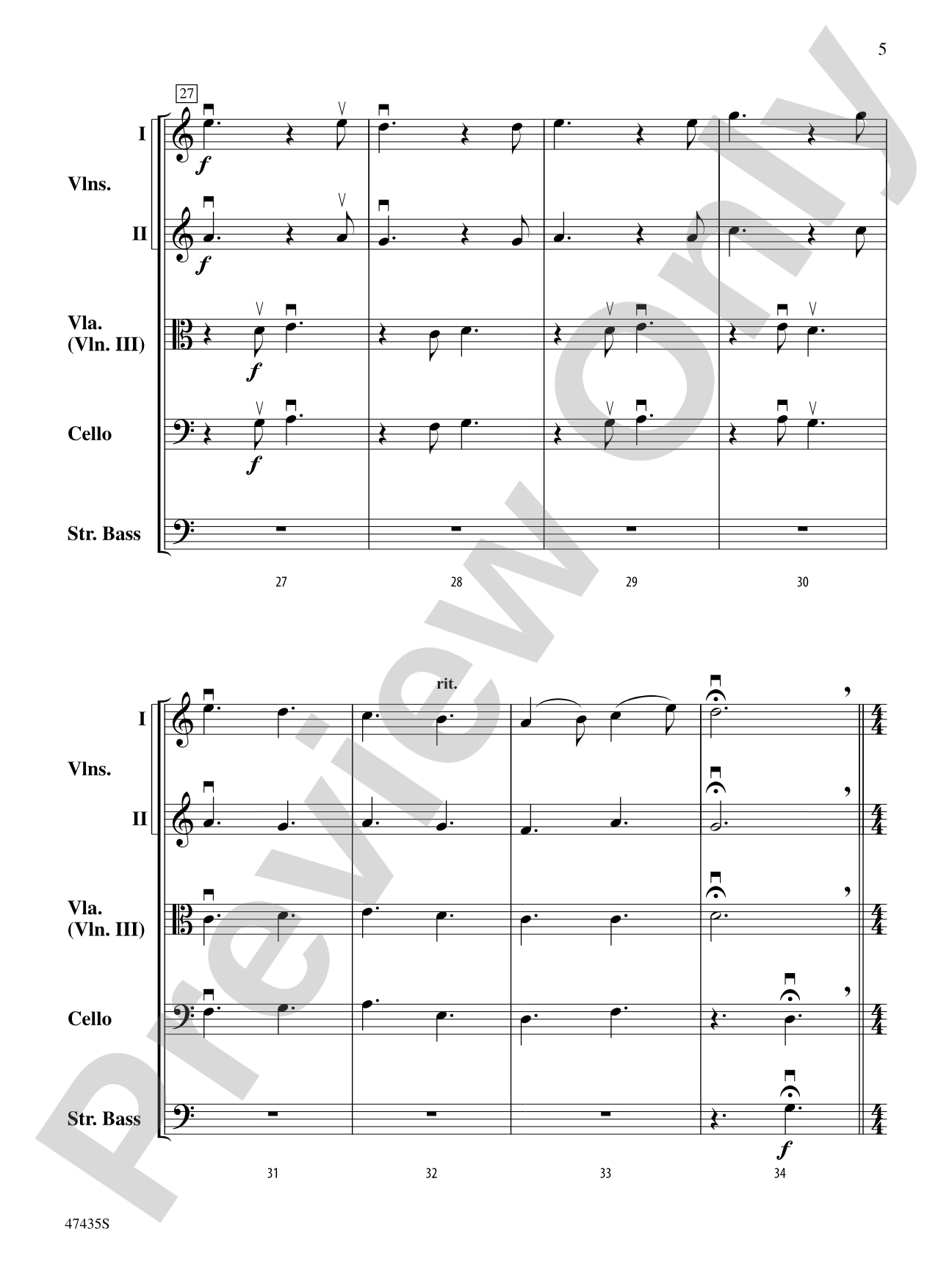 Christmas in the Mountains: String Orchestra Conductor Score & Parts