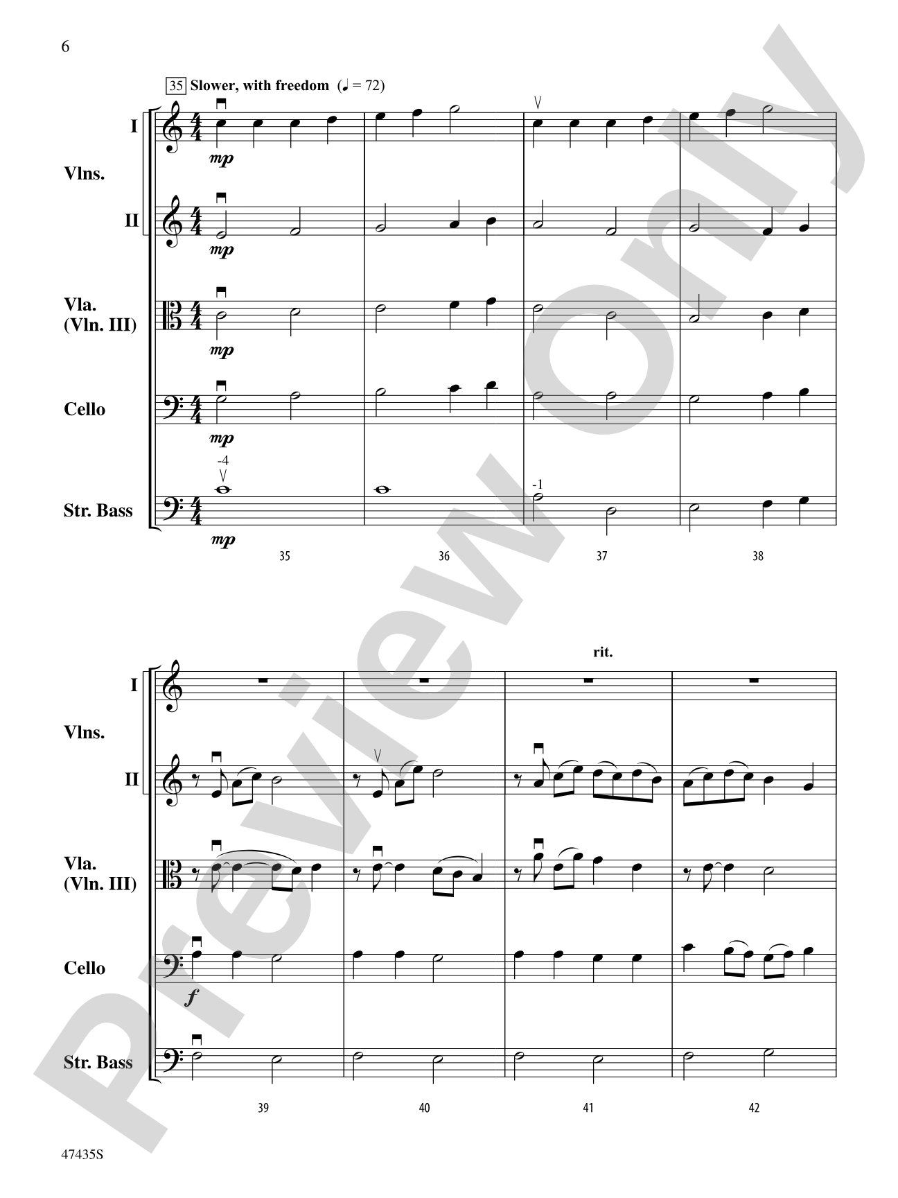 Christmas in the Mountains: String Orchestra Conductor Score & Parts