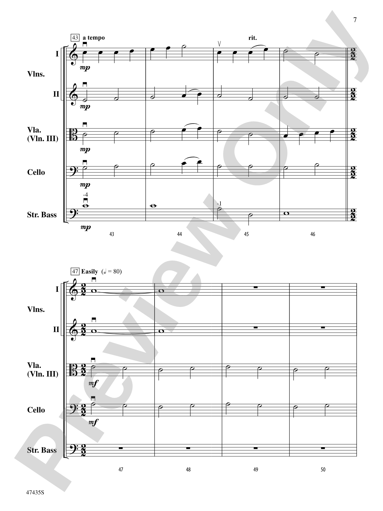 Christmas in the Mountains: String Orchestra Conductor Score & Parts