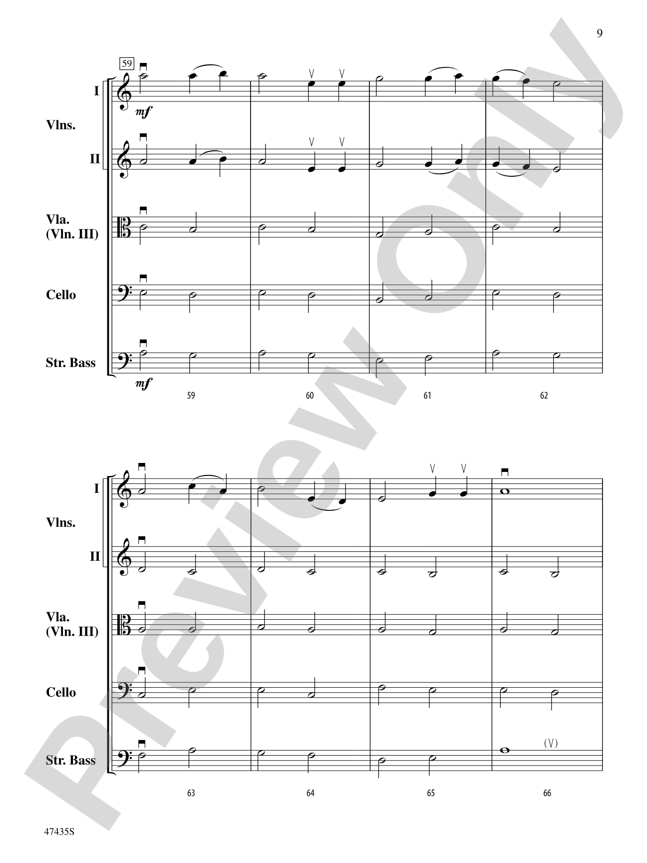 Christmas in the Mountains: String Orchestra Conductor Score & Parts