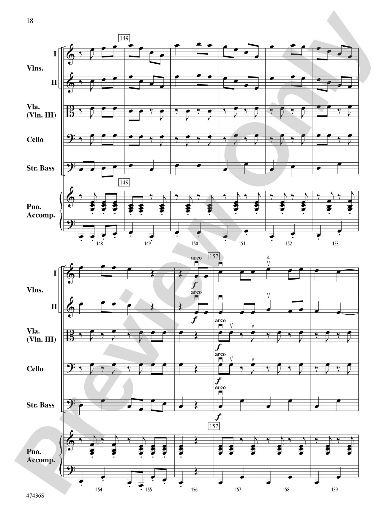 La Fiesta de Cuerdas: String Orchestra Conductor Score & Parts