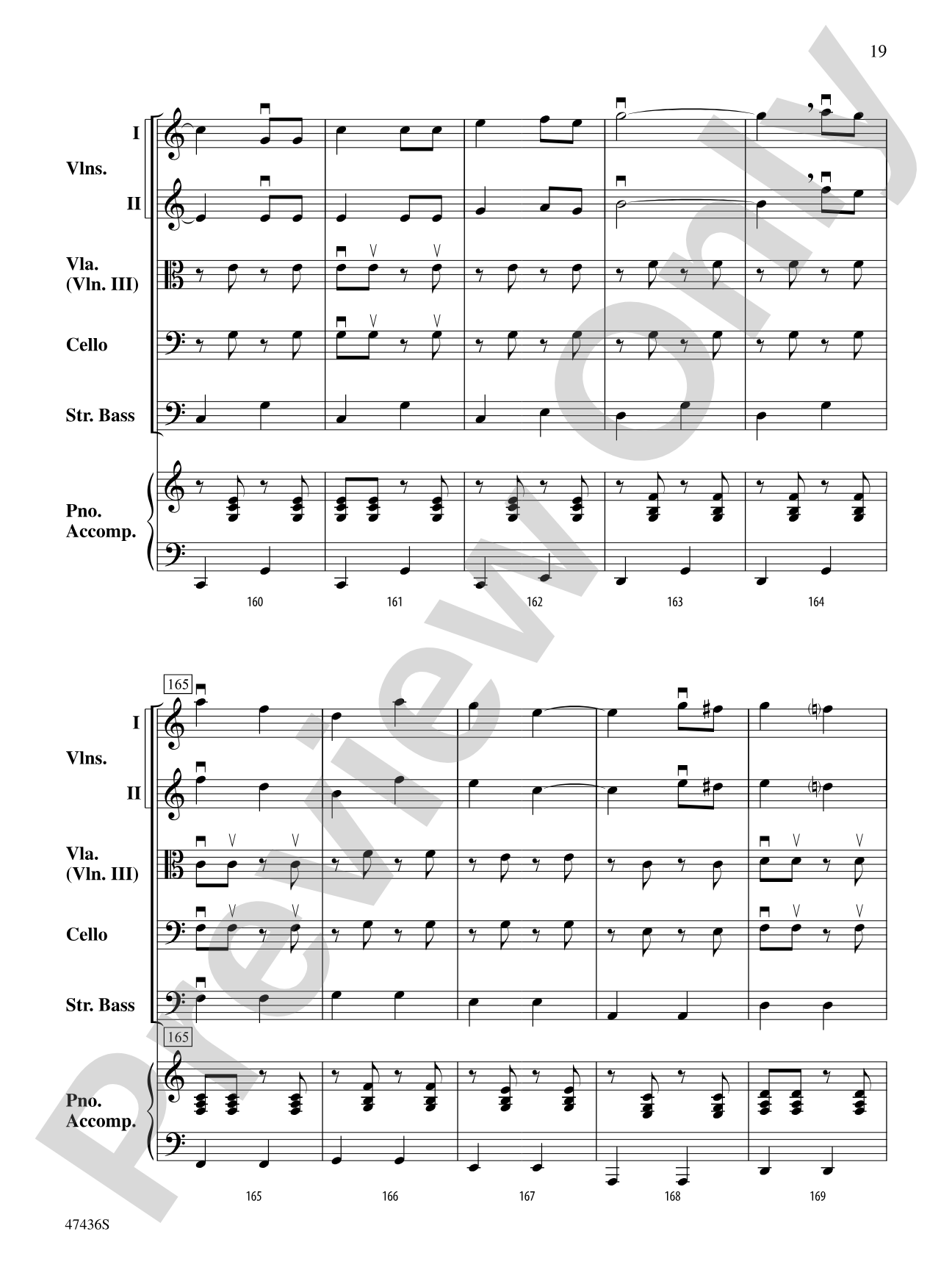 La Fiesta de Cuerdas: String Orchestra Conductor Score & Parts