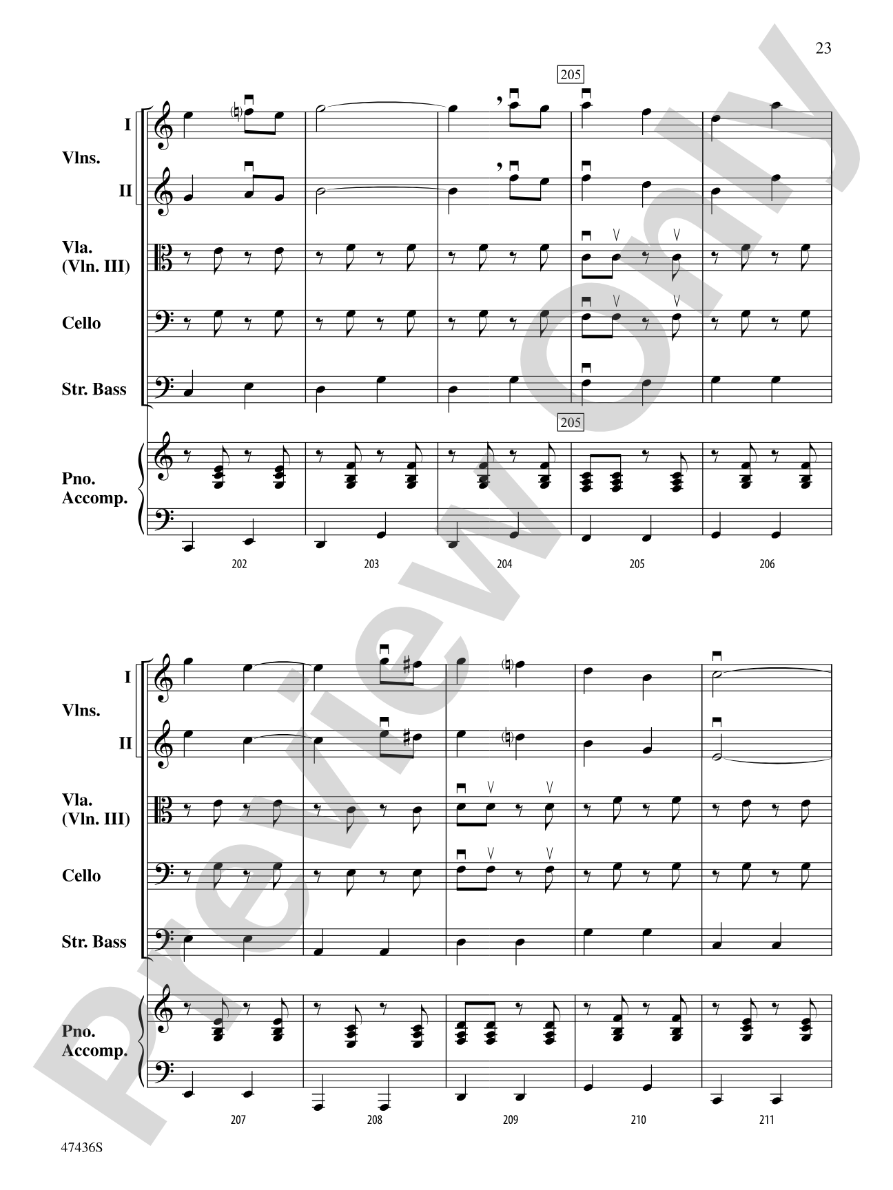 La Fiesta de Cuerdas: String Orchestra Conductor Score & Parts
