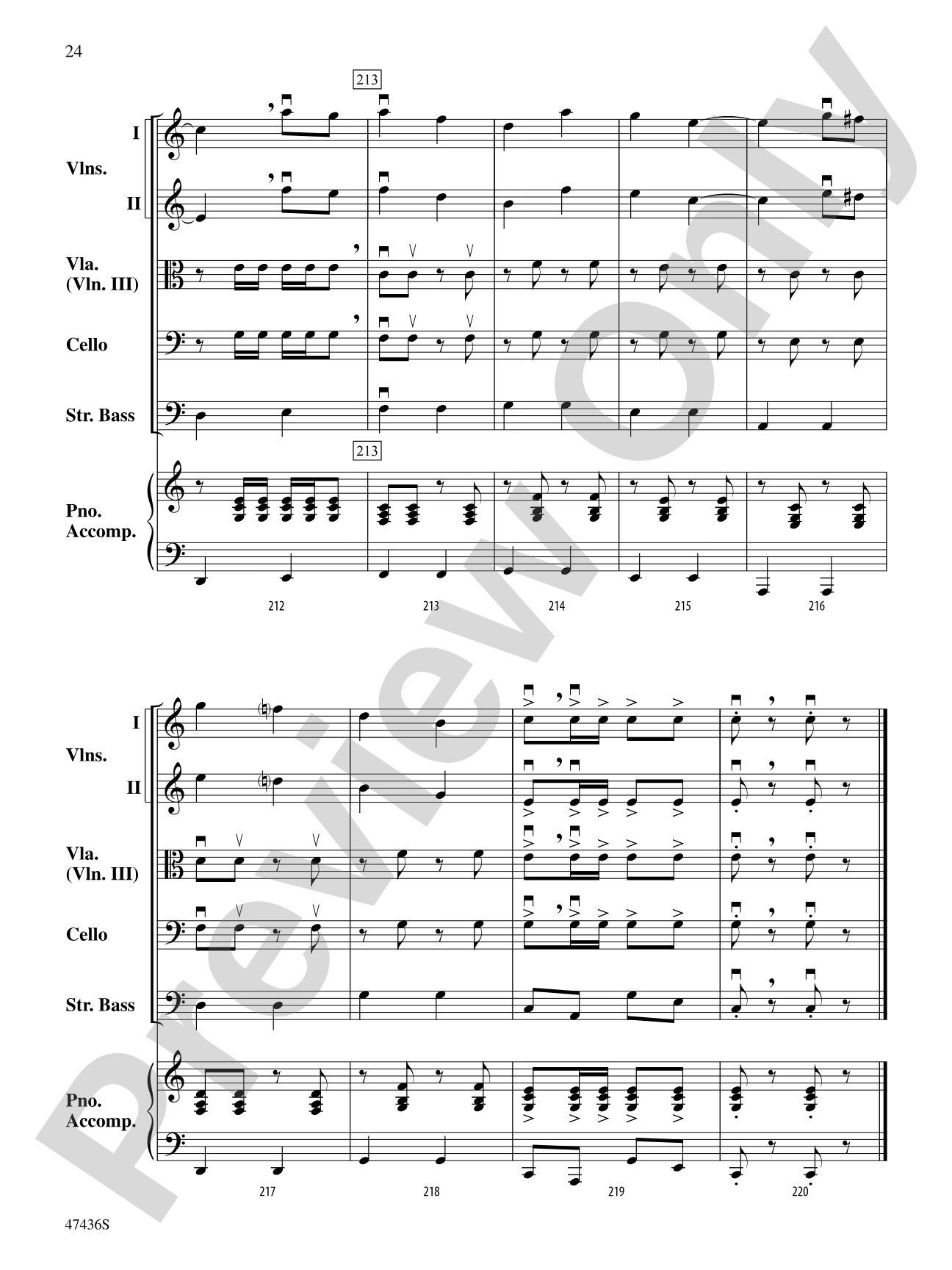 La Fiesta de Cuerdas: String Orchestra Conductor Score & Parts