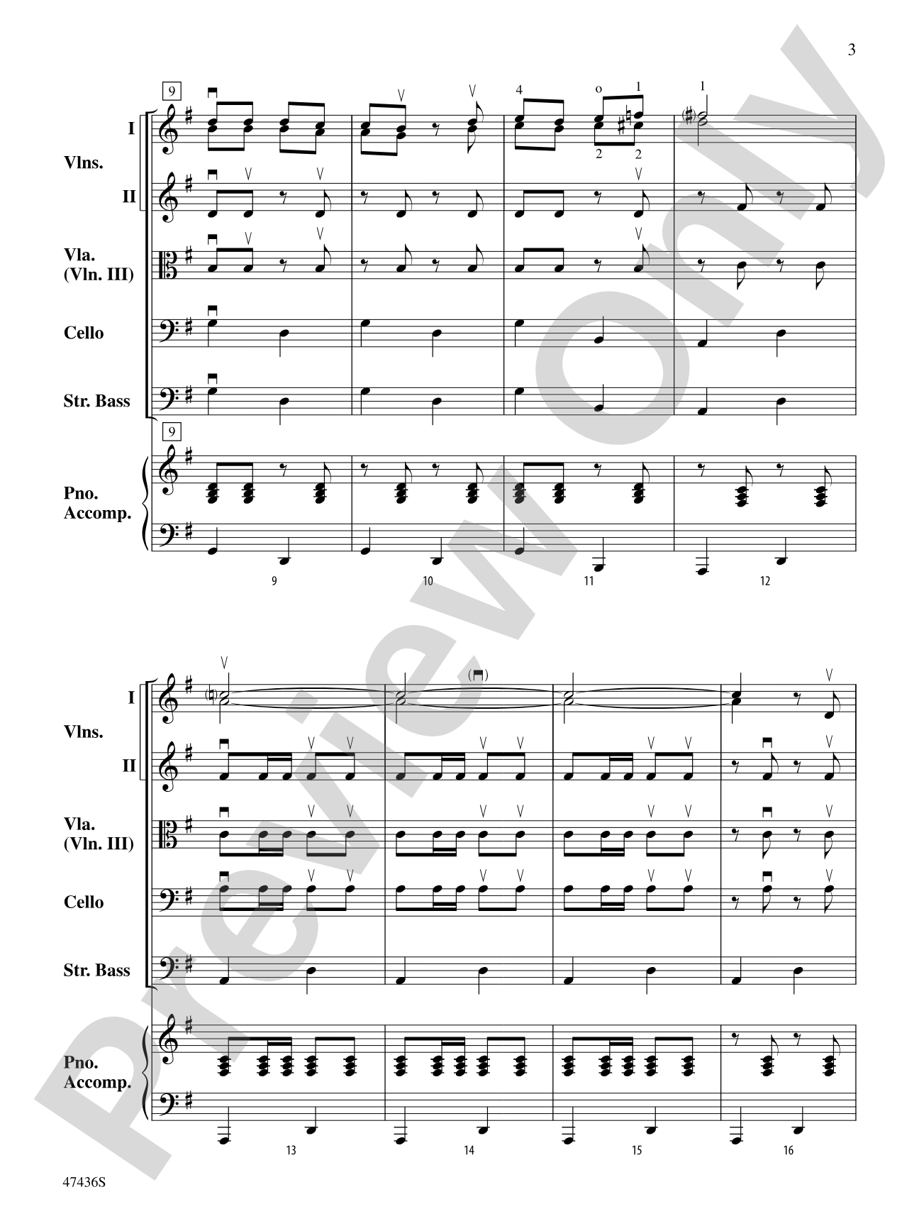 La Fiesta de Cuerdas: String Orchestra Conductor Score & Parts
