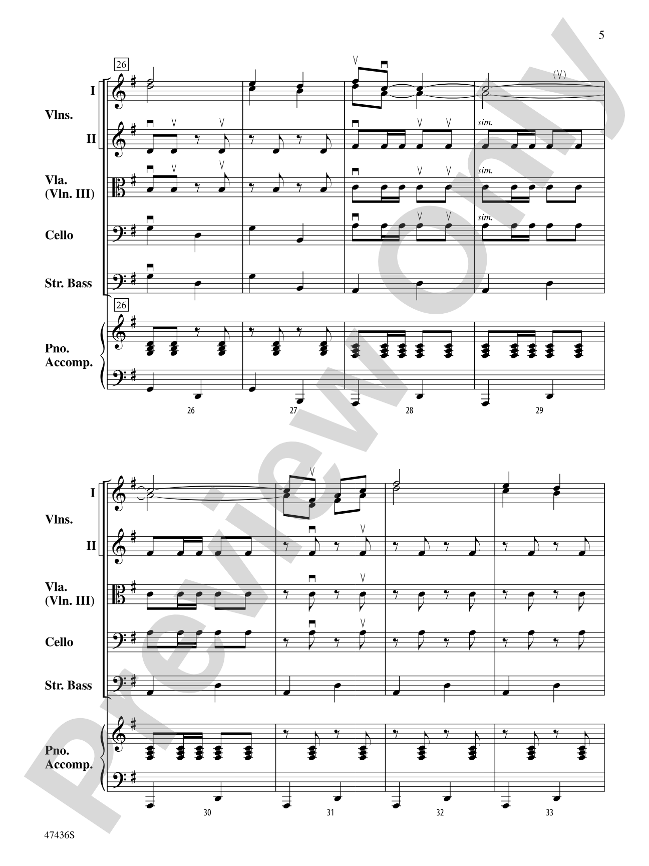 La Fiesta de Cuerdas: String Orchestra Conductor Score & Parts