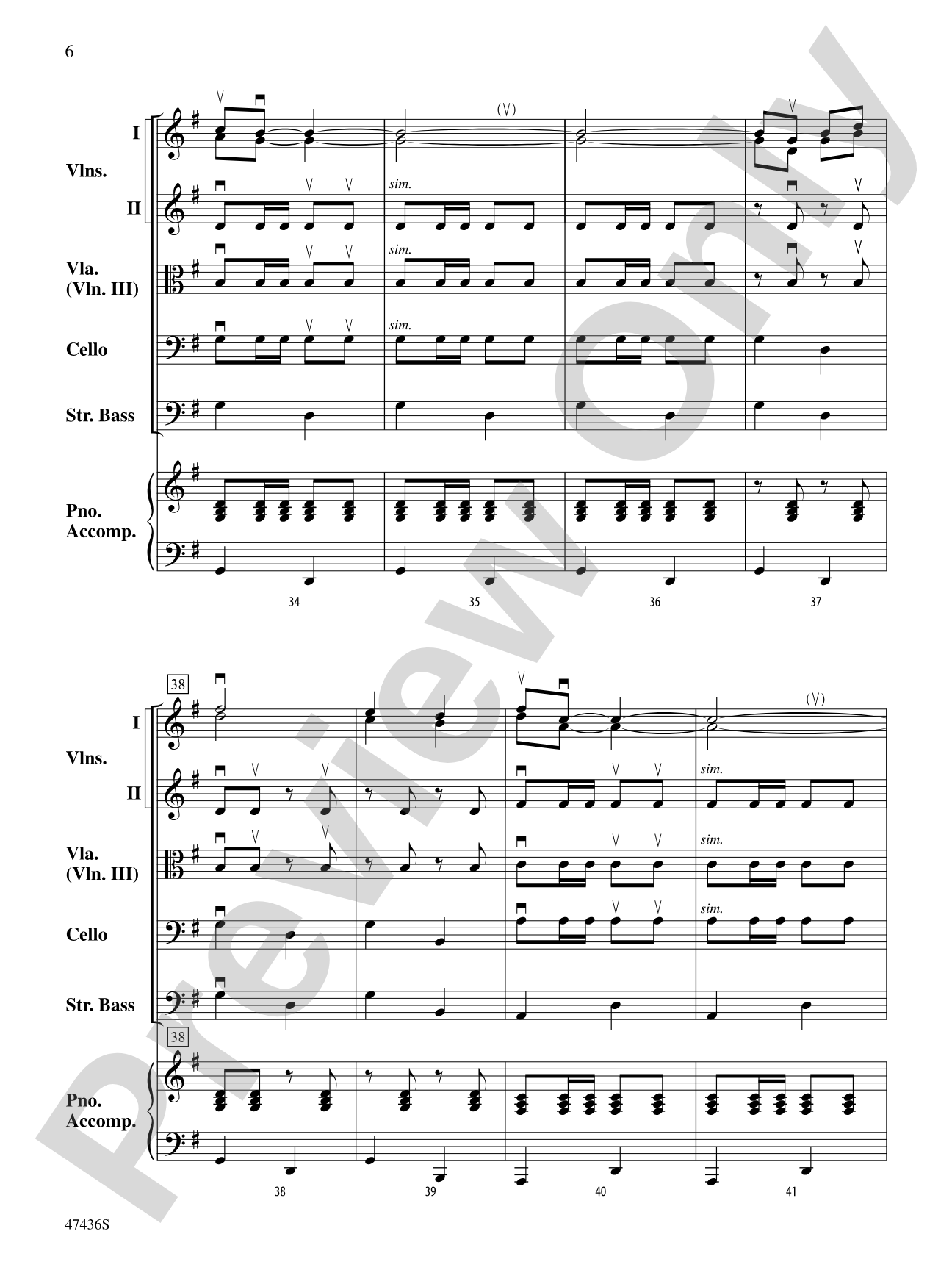 La Fiesta de Cuerdas: String Orchestra Conductor Score & Parts