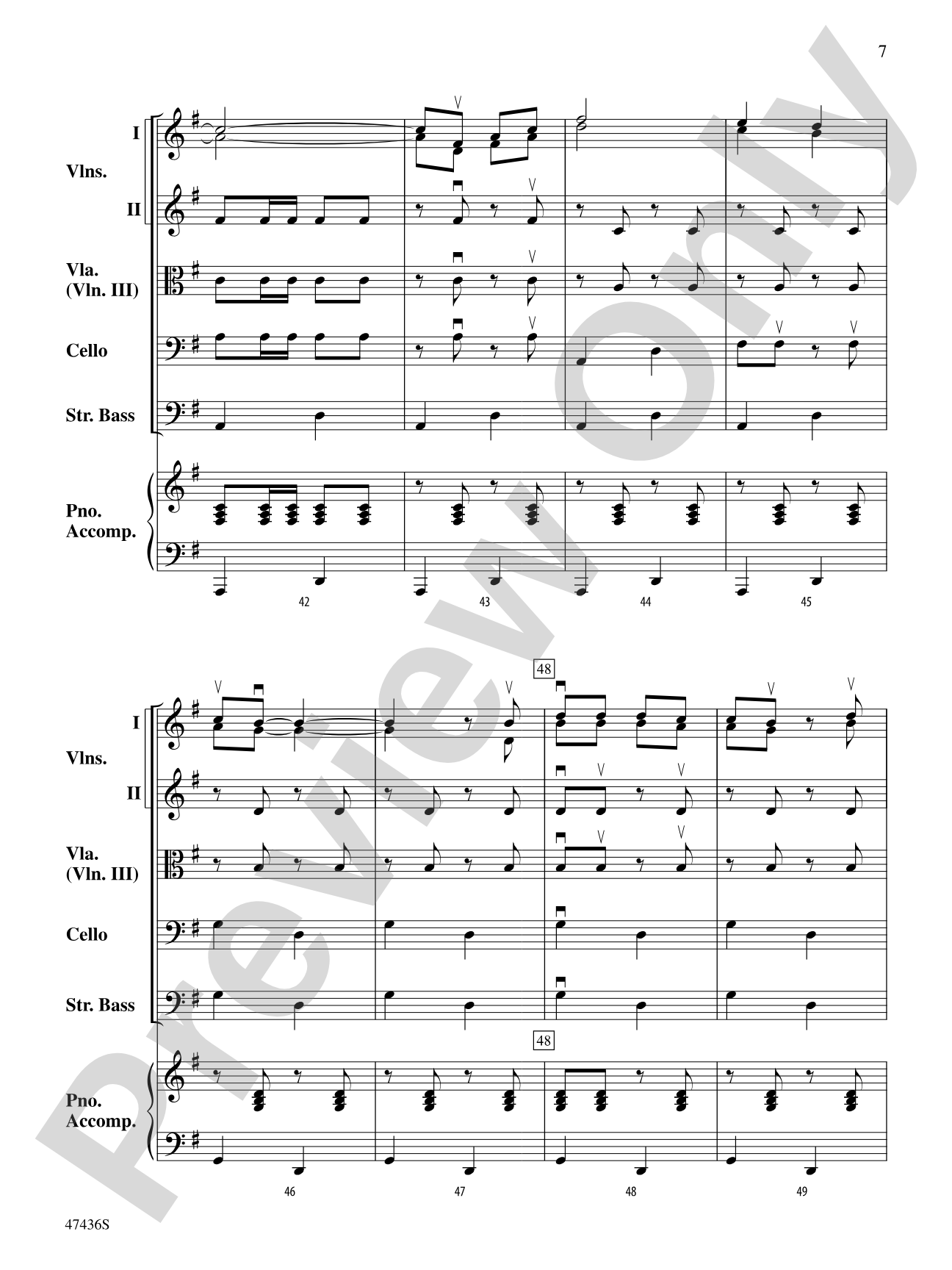 La Fiesta de Cuerdas: String Orchestra Conductor Score & Parts