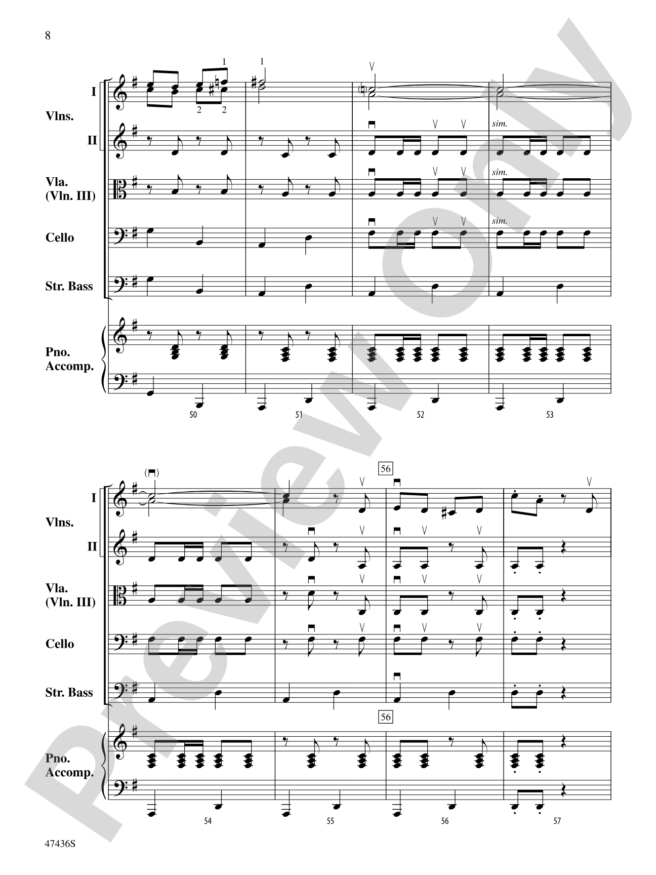 La Fiesta de Cuerdas: String Orchestra Conductor Score & Parts