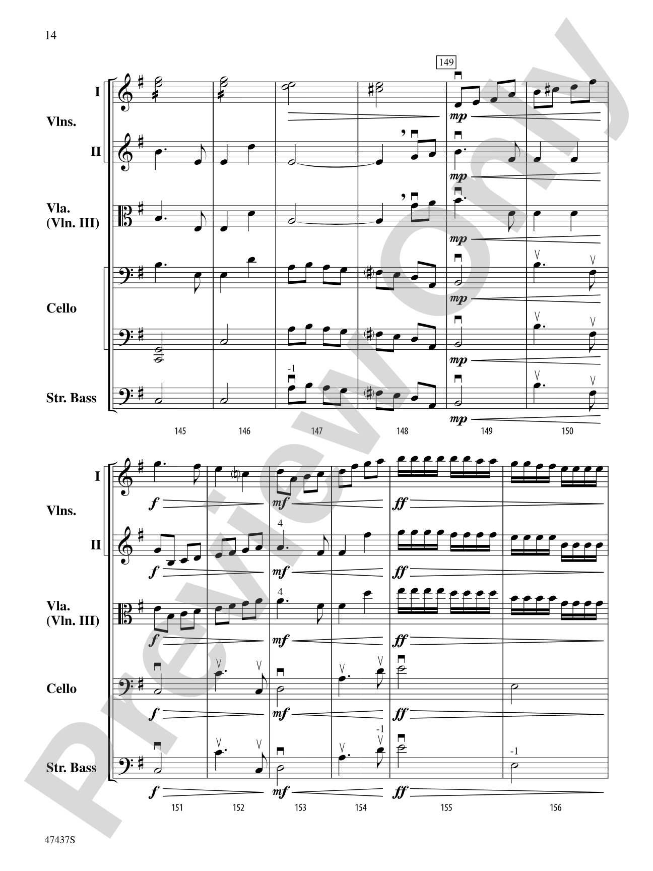 Dance of the Red Dragons: String Orchestra Conductor Score & Parts