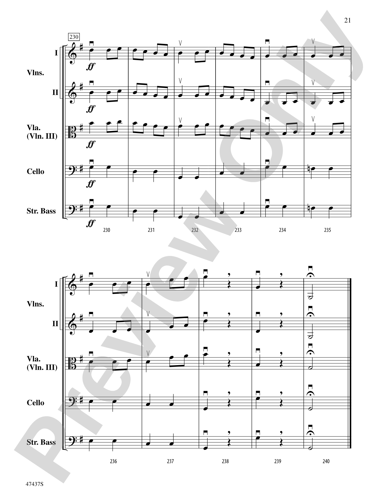 Dance of the Red Dragons: String Orchestra Conductor Score & Parts