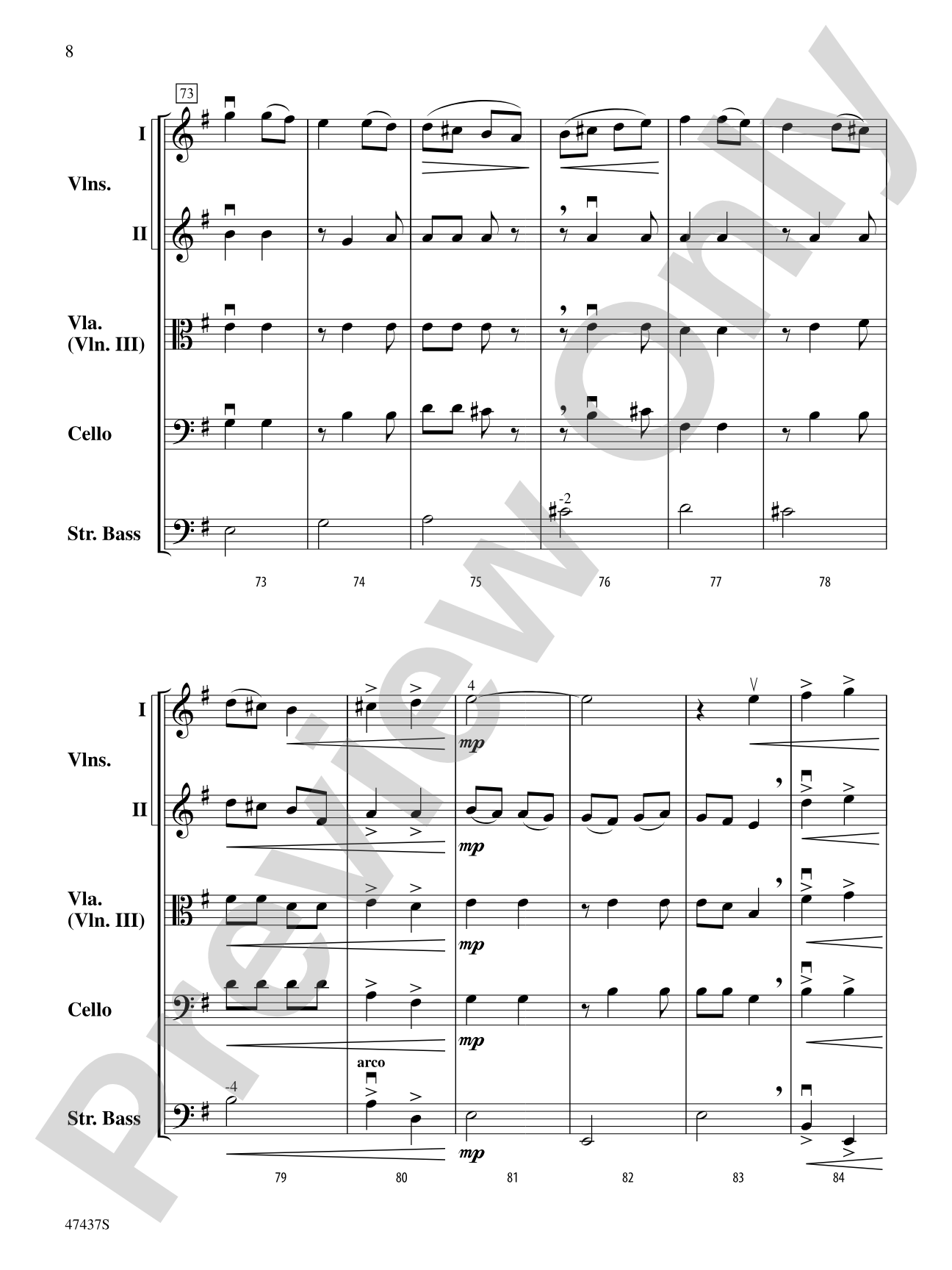 Dance of the Red Dragons: String Orchestra Conductor Score & Parts