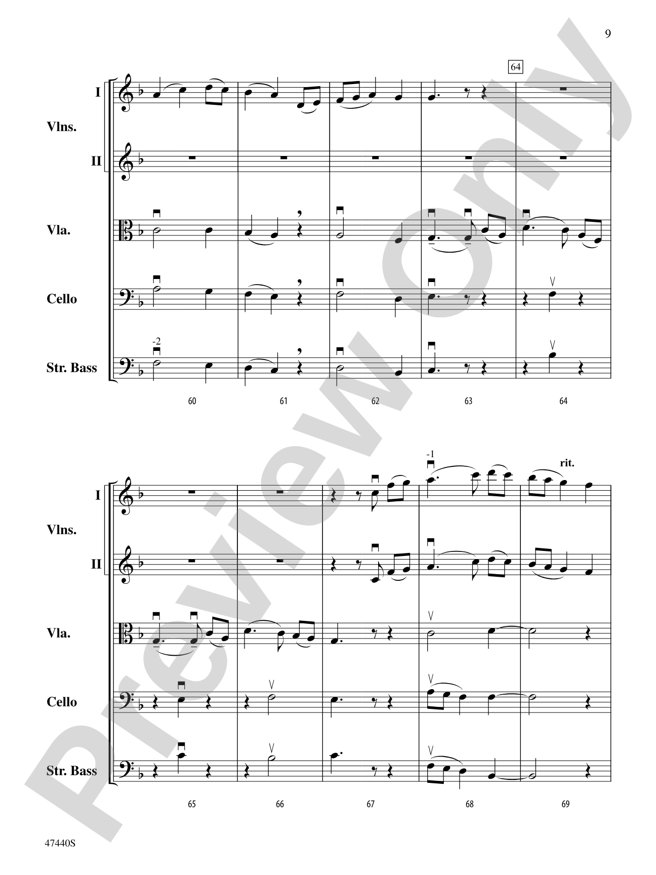A Ralph Vaughan Williams Portrait: String Orchestra Conductor Score & Parts