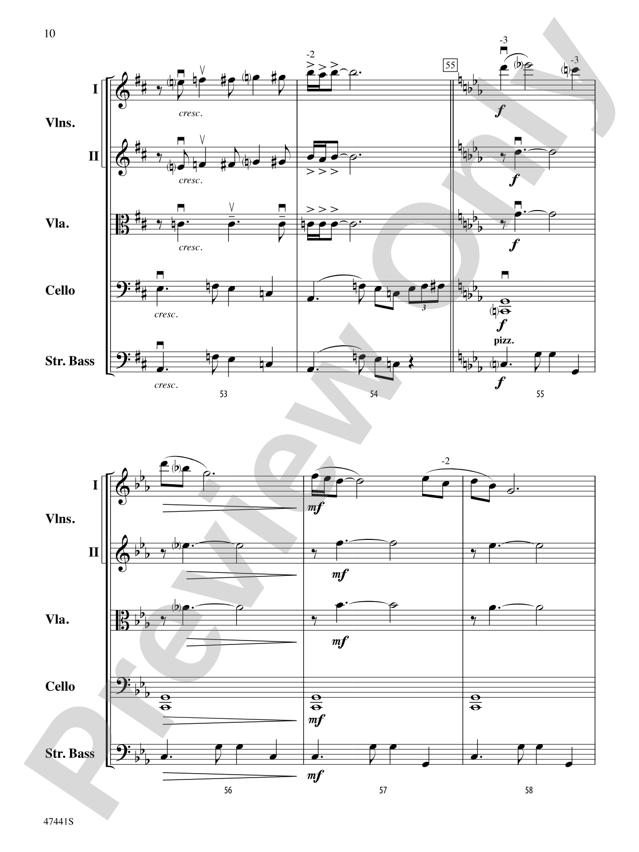 Milonga del Angel: String Orchestra Conductor Score & Parts