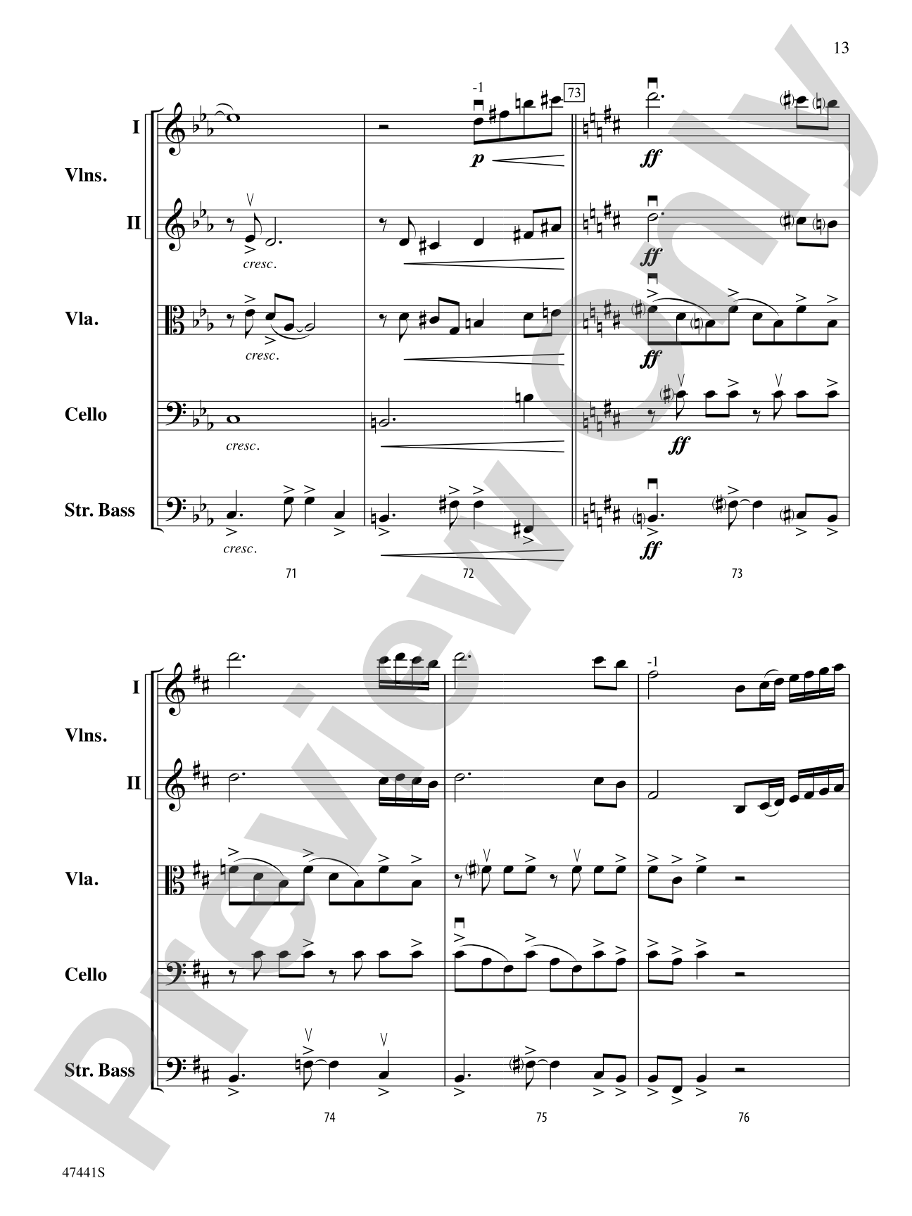 Milonga del Angel: String Orchestra Conductor Score & Parts