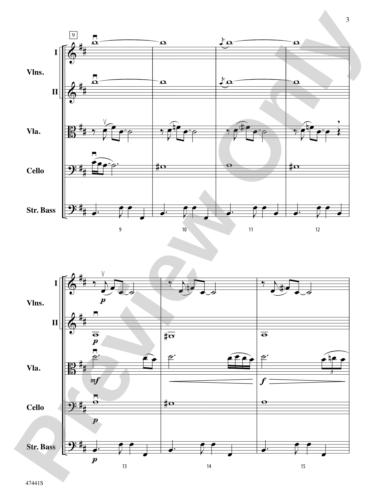 Milonga del Angel: String Orchestra Conductor Score & Parts