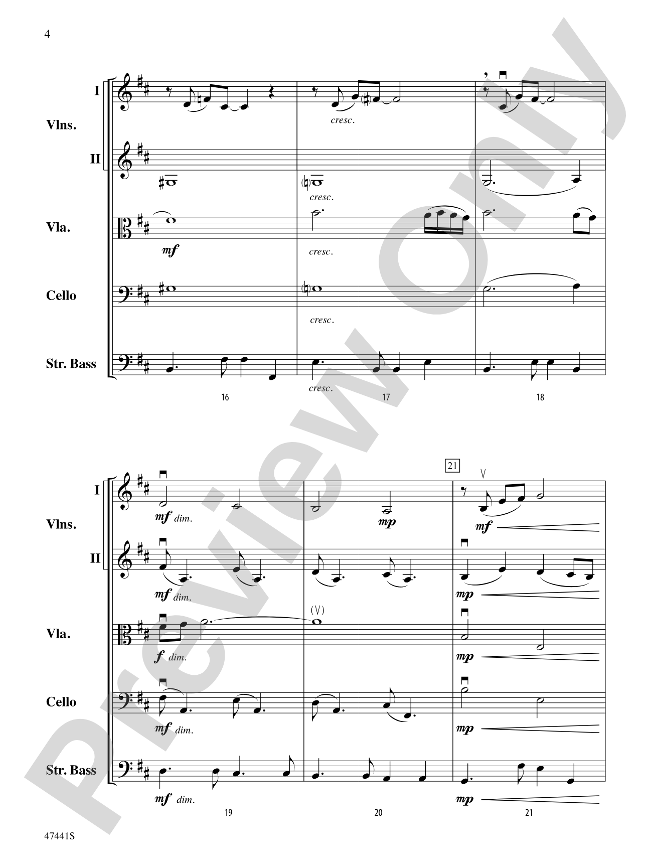 Milonga del Angel: String Orchestra Conductor Score & Parts