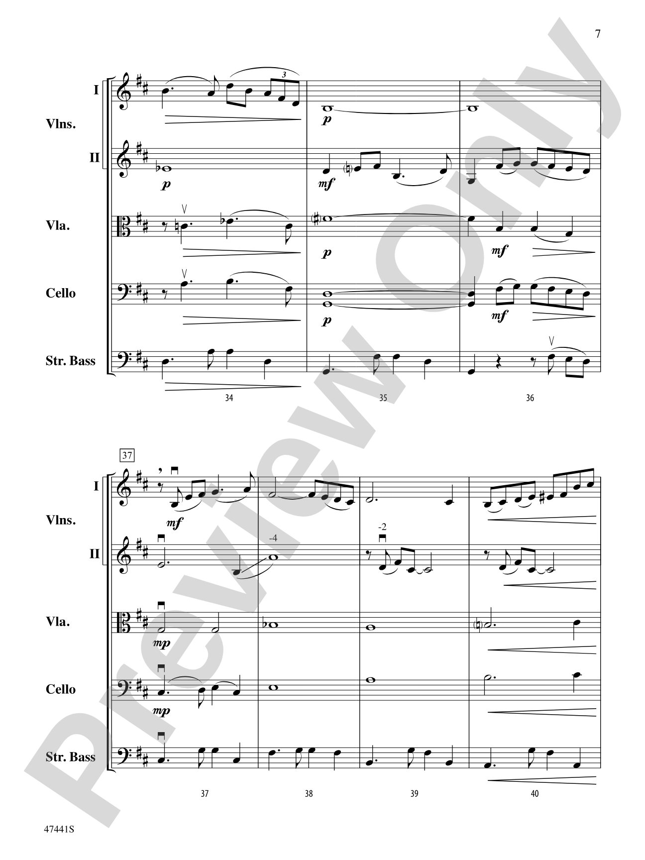 Milonga del Angel: String Orchestra Conductor Score & Parts