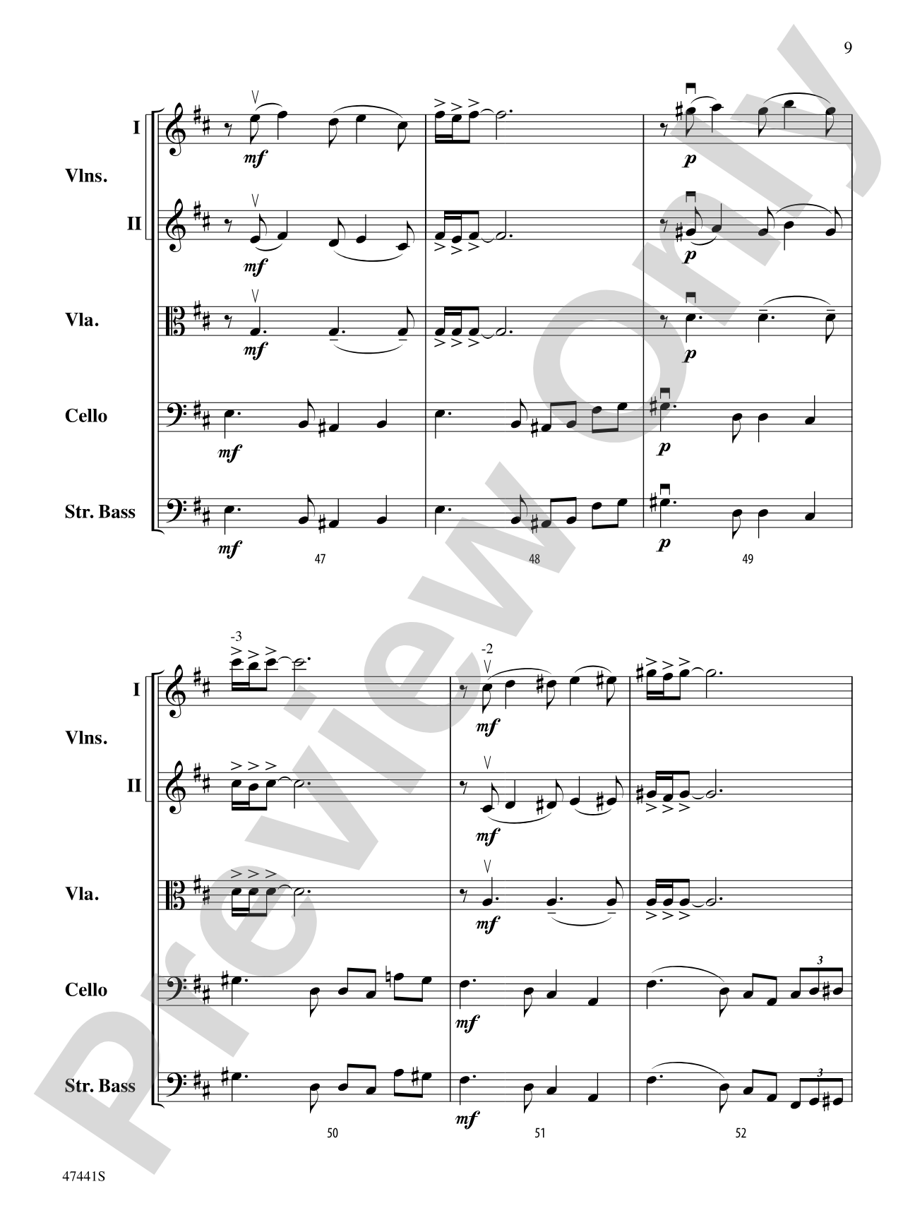 Milonga del Angel: String Orchestra Conductor Score & Parts