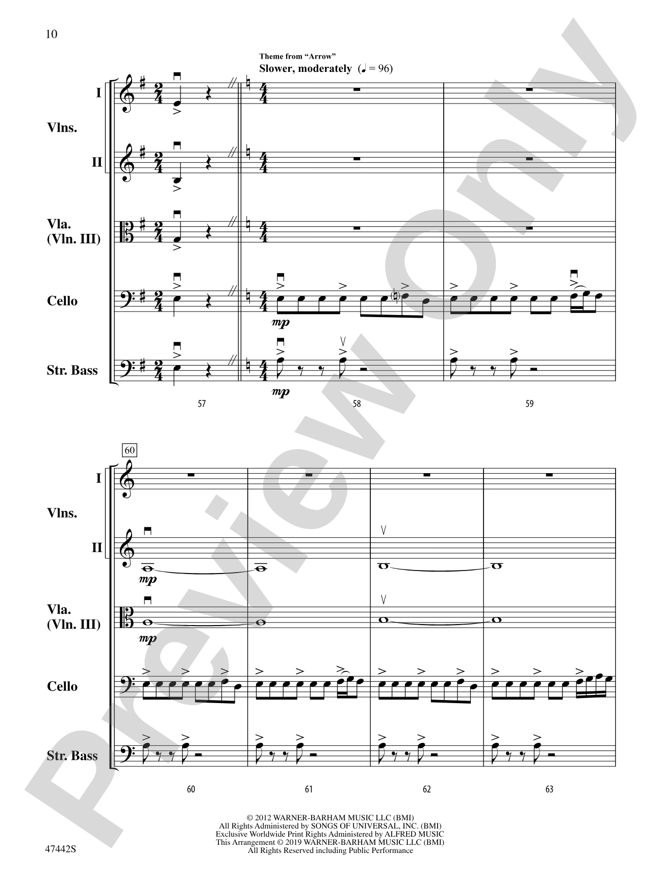 DC Comics Superheroes: String Orchestra Conductor Score & Parts