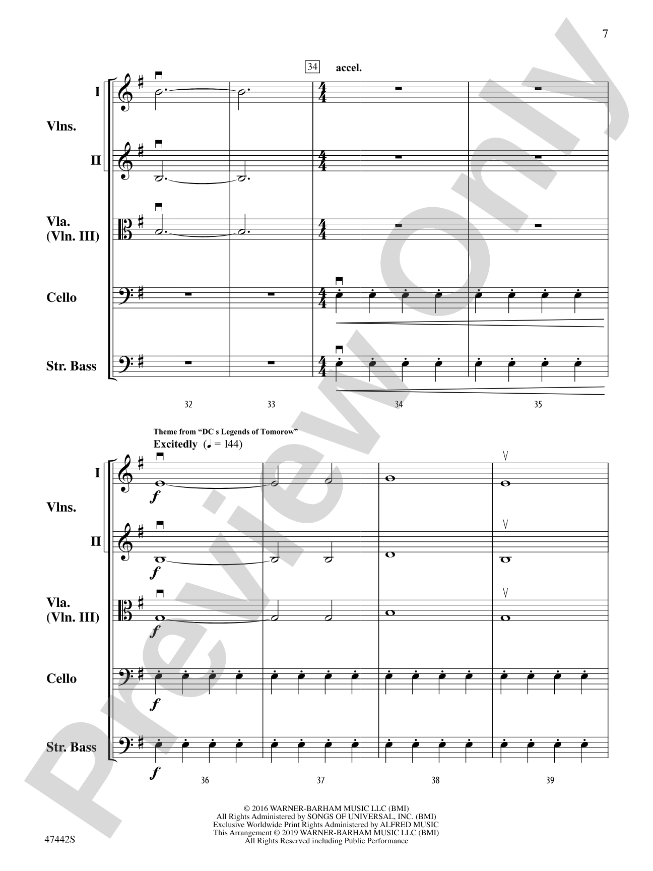 DC Comics Superheroes: String Orchestra Conductor Score & Parts