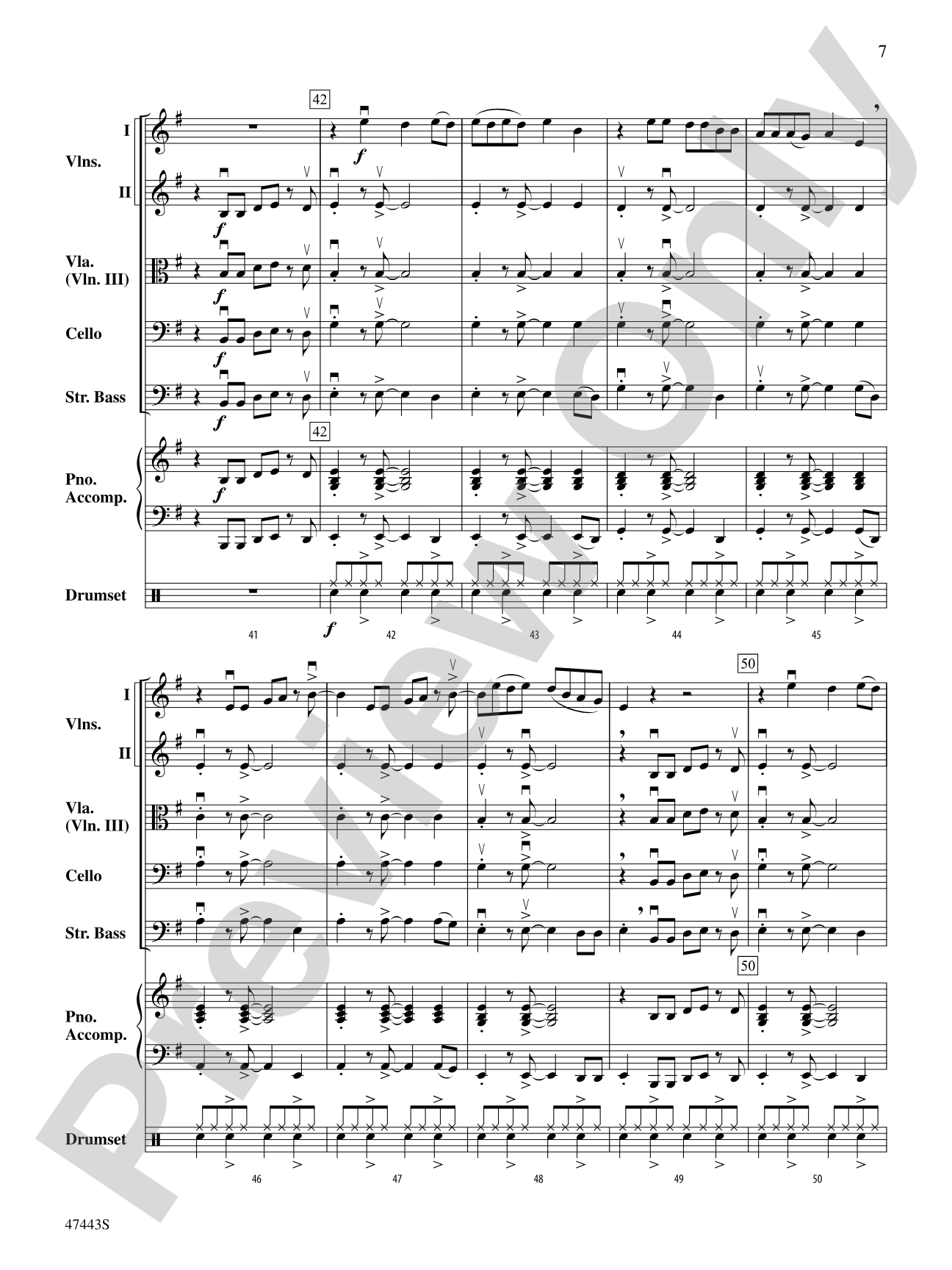 Feel It Still: String Orchestra Conductor Score & Parts