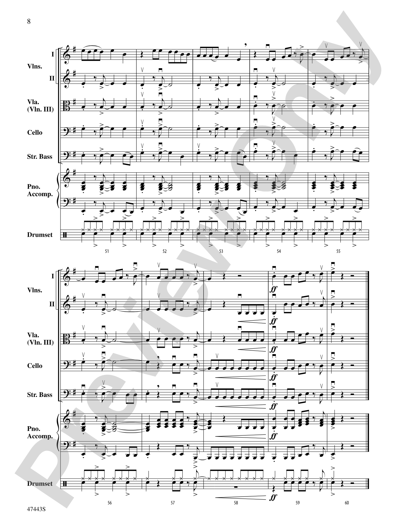 Feel It Still: String Orchestra Conductor Score & Parts