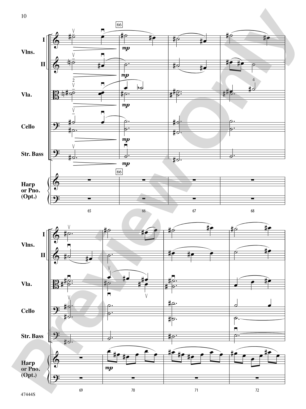 Love Theme: String Orchestra Conductor Score & Parts